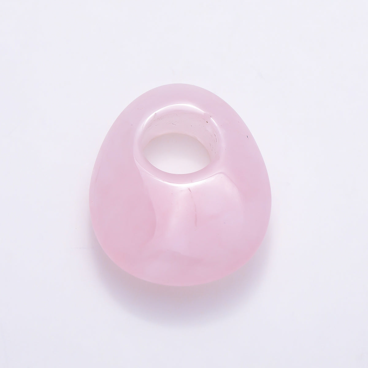 25mm Natural Gemstone Chubby Teardrop Slide Charm Pendant | Findings-00470 ~ Findings-00478