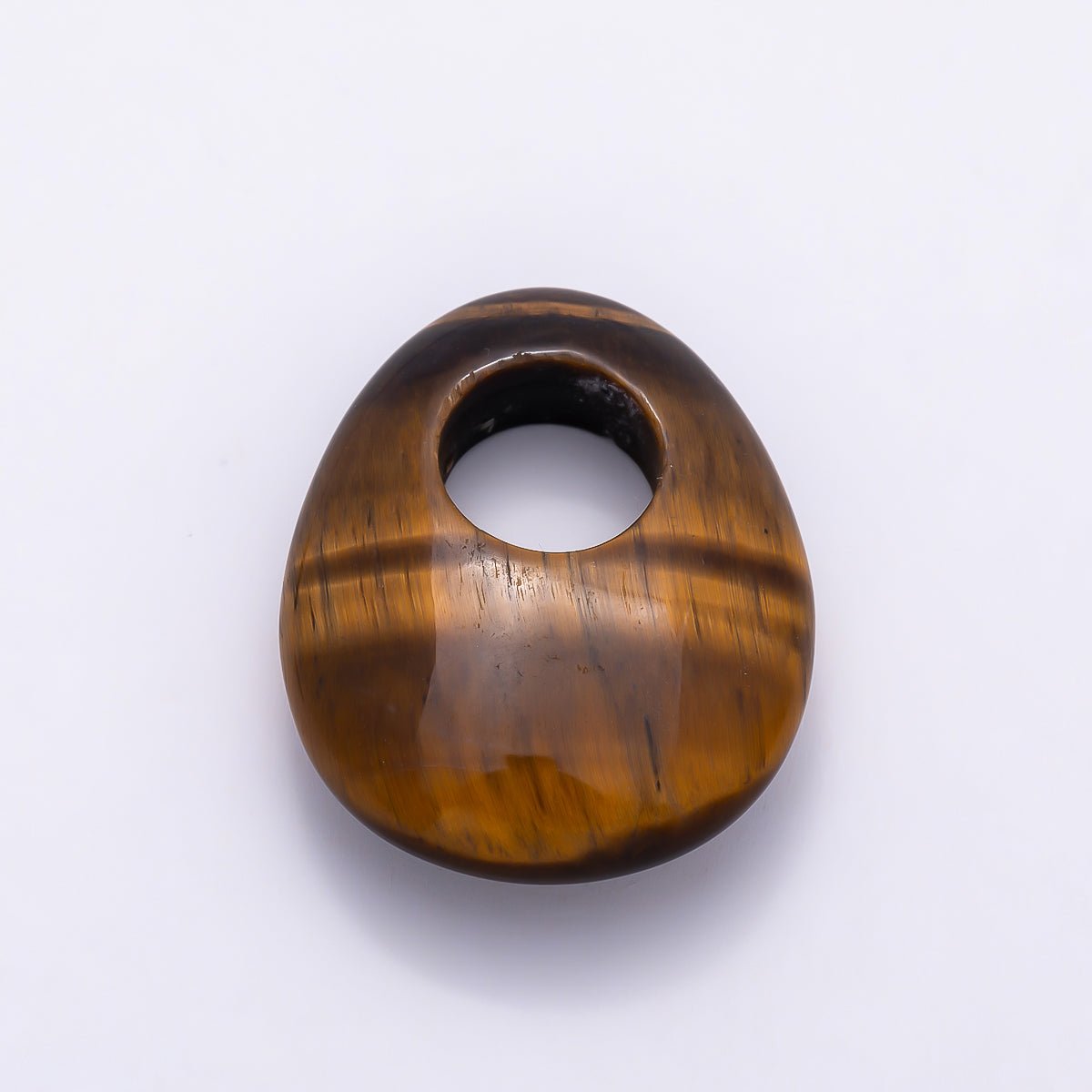 25mm Natural Gemstone Chubby Teardrop Slide Charm Pendant | Findings-00470 ~ Findings-00478