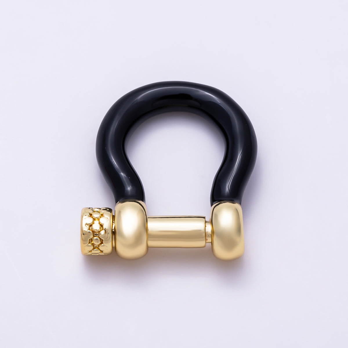 16K Gold Filled 16mm Colorful Horseshoe Anchor Enamel Screw-Pin Clasp | Findings-00550 - Findings-00555