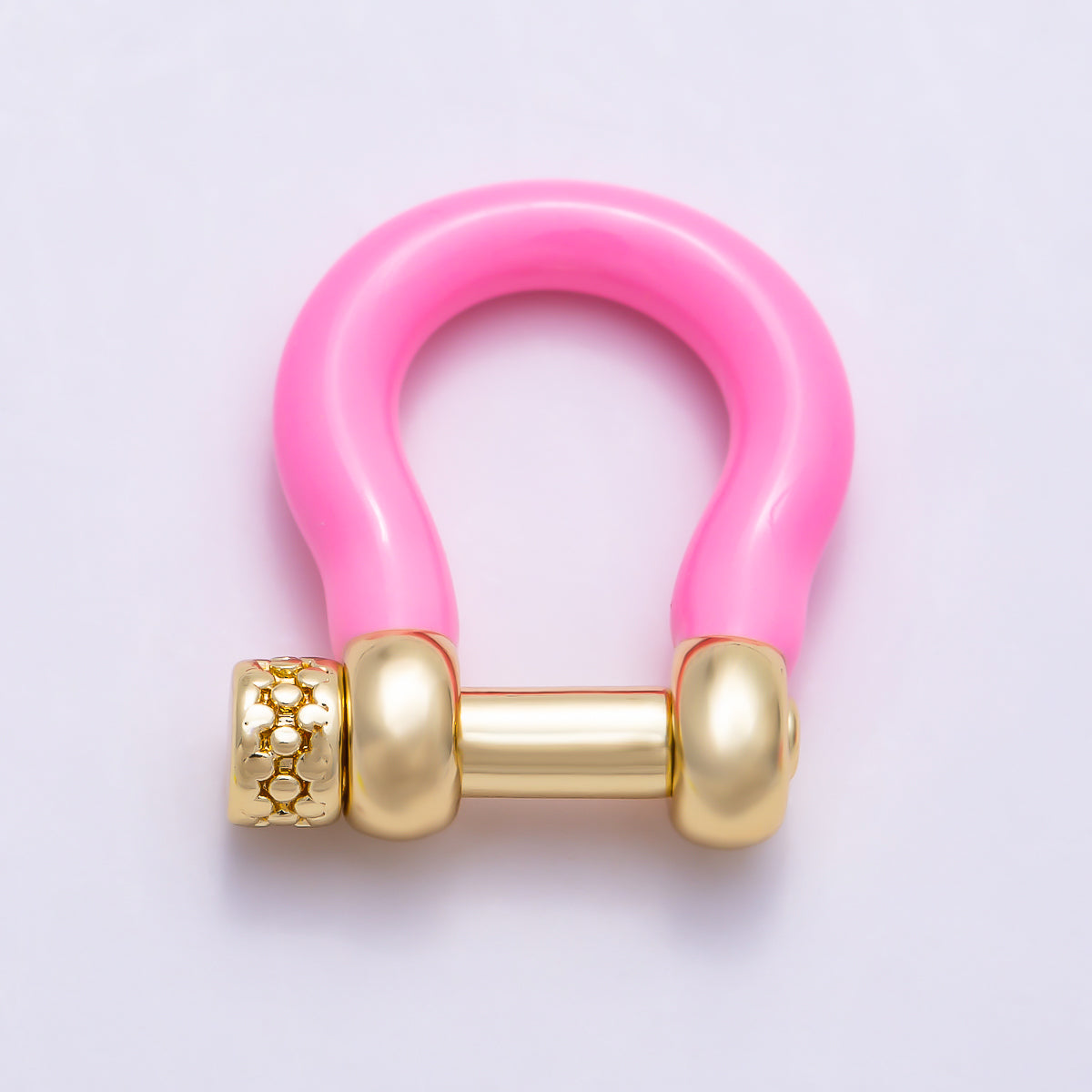 16K Gold Filled 16mm Colorful Horseshoe Anchor Enamel Screw-Pin Clasp | Findings-00550 - Findings-00555