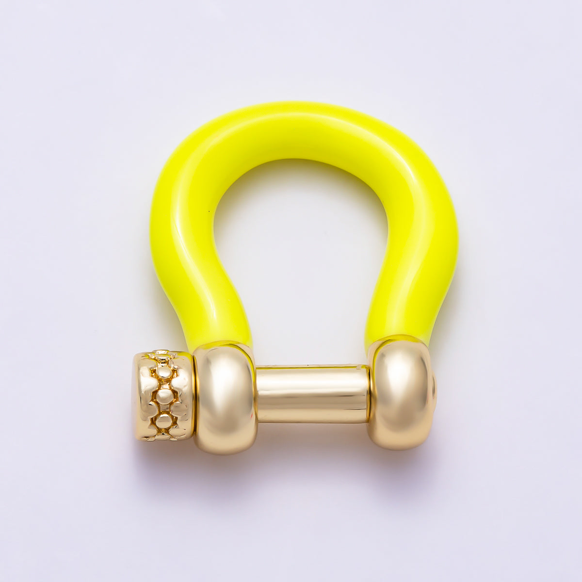 16K Gold Filled 16mm Colorful Horseshoe Anchor Enamel Screw-Pin Clasp | Findings-00550 - Findings-00555