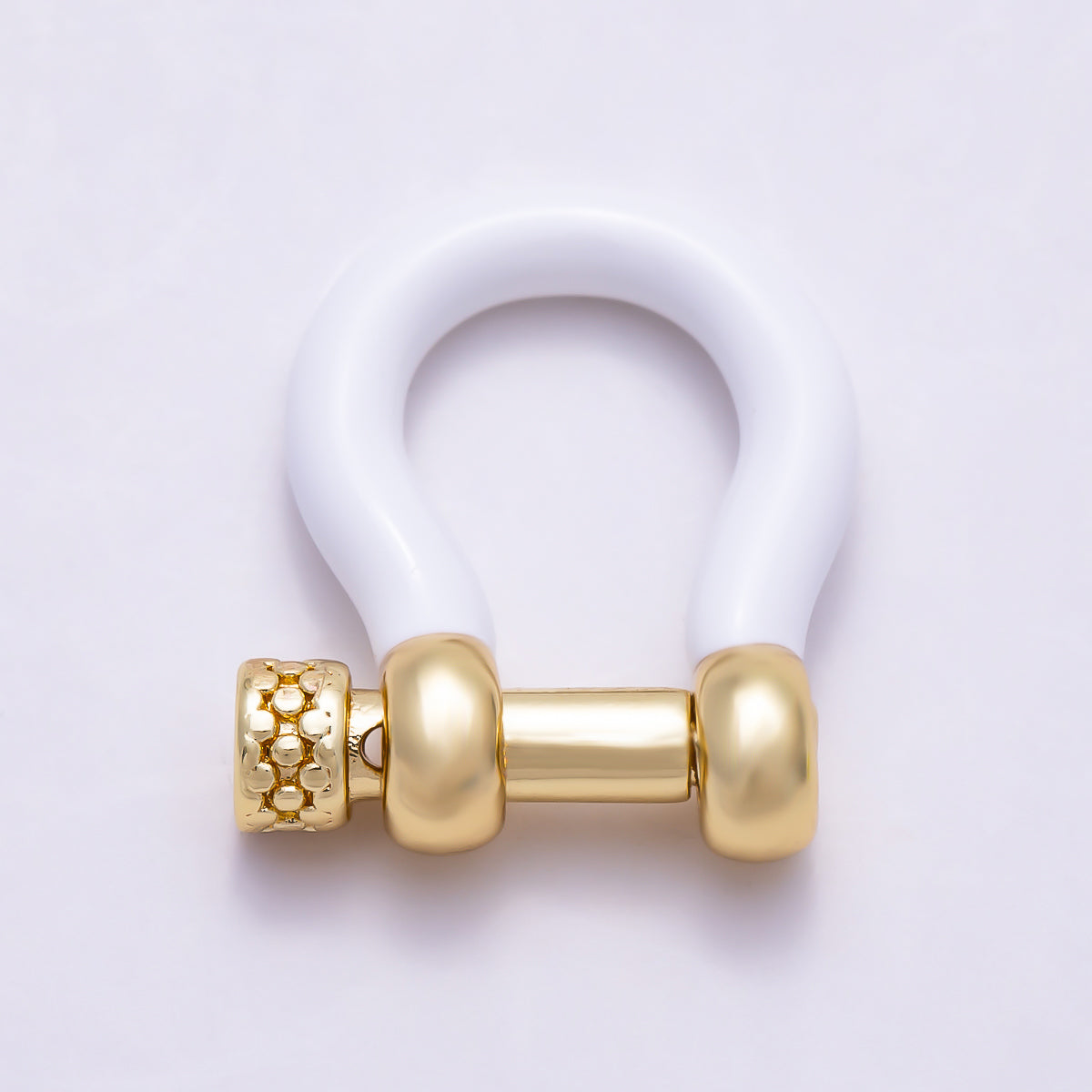 16K Gold Filled 16mm Colorful Horseshoe Anchor Enamel Screw-Pin Clasp | Findings-00550 - Findings-00555