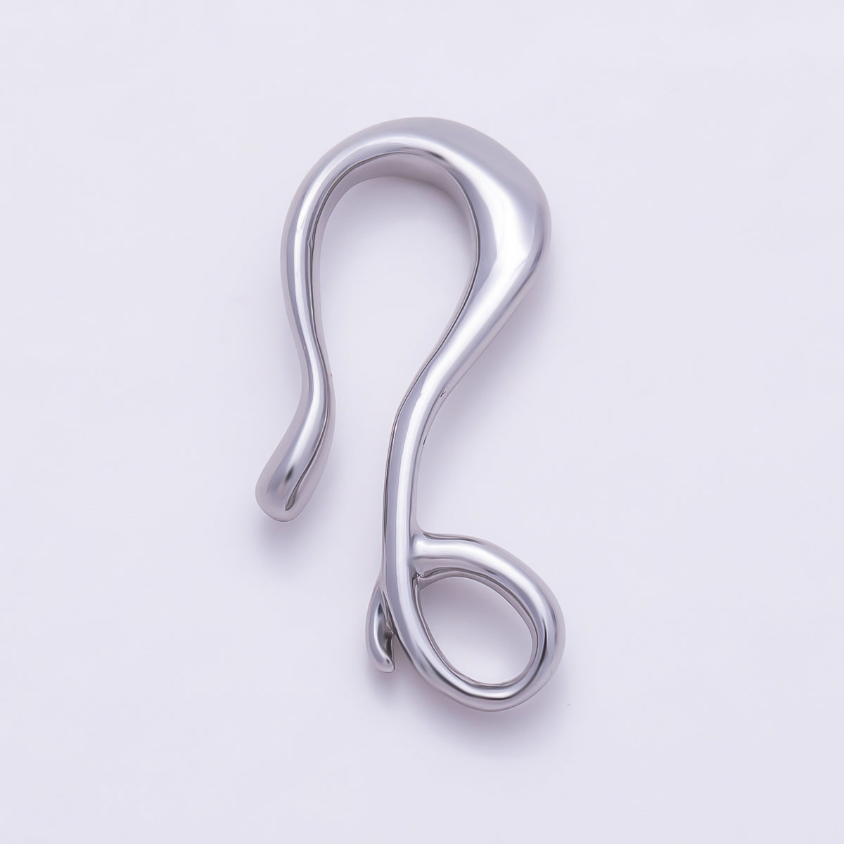 16K Gold Filled 24mm Sculptural Organic S-Hook Clasp | Findings-00557 - Findings-00558