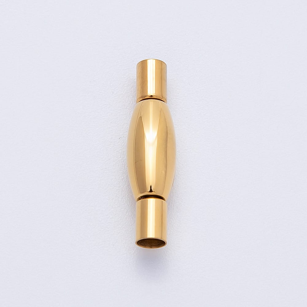 Stainless Steel 22mm Oval Push Bayonet Barrel Clasp Findings | Findings-00592