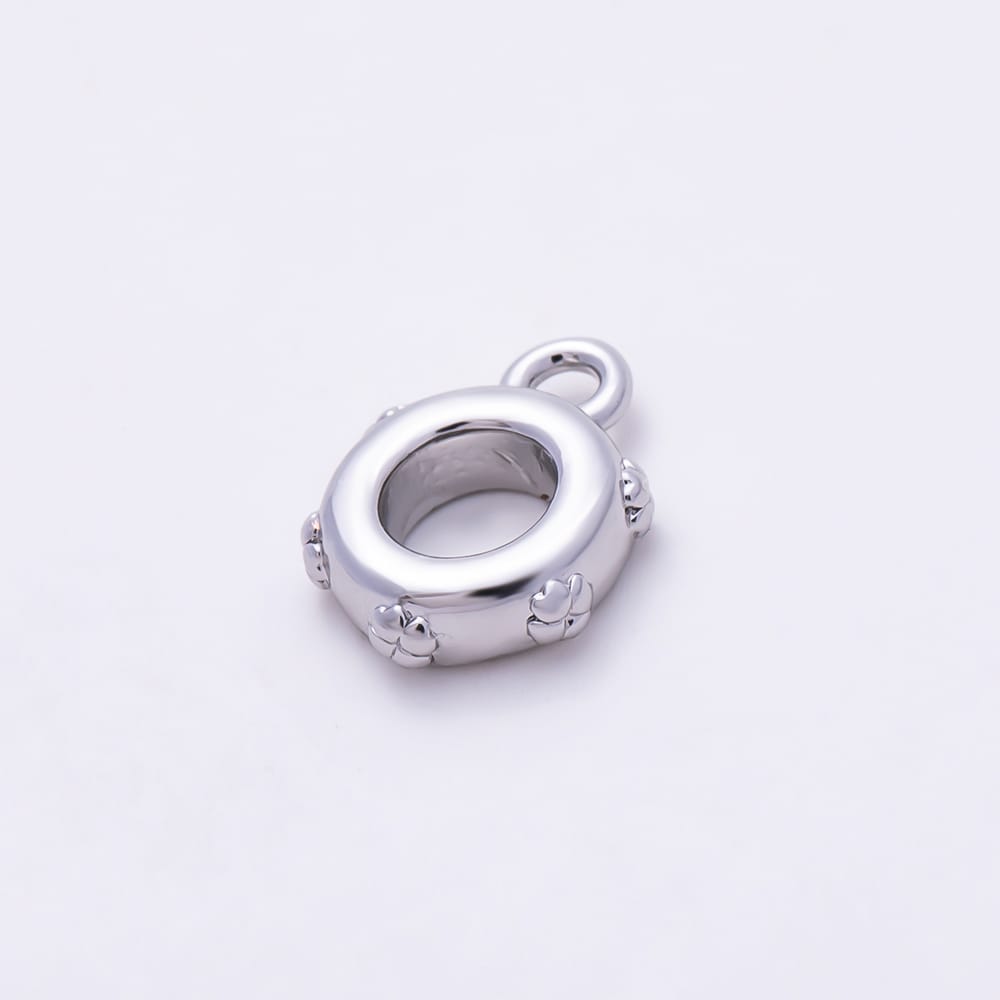 16K Gold Filled 10.5mm Minimalist Lucky Clover Rondelle Bail Findings in Gold & Silver | Findings-00656 Findings-00657