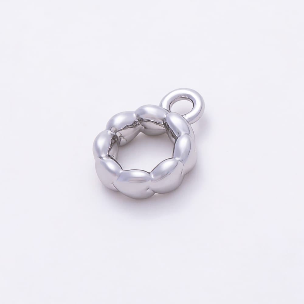 16K Gold Filled 10mm Minimalist Chubby Rondelle Bail Findings in Gold & Silver | Findings-00664 Findings-00665