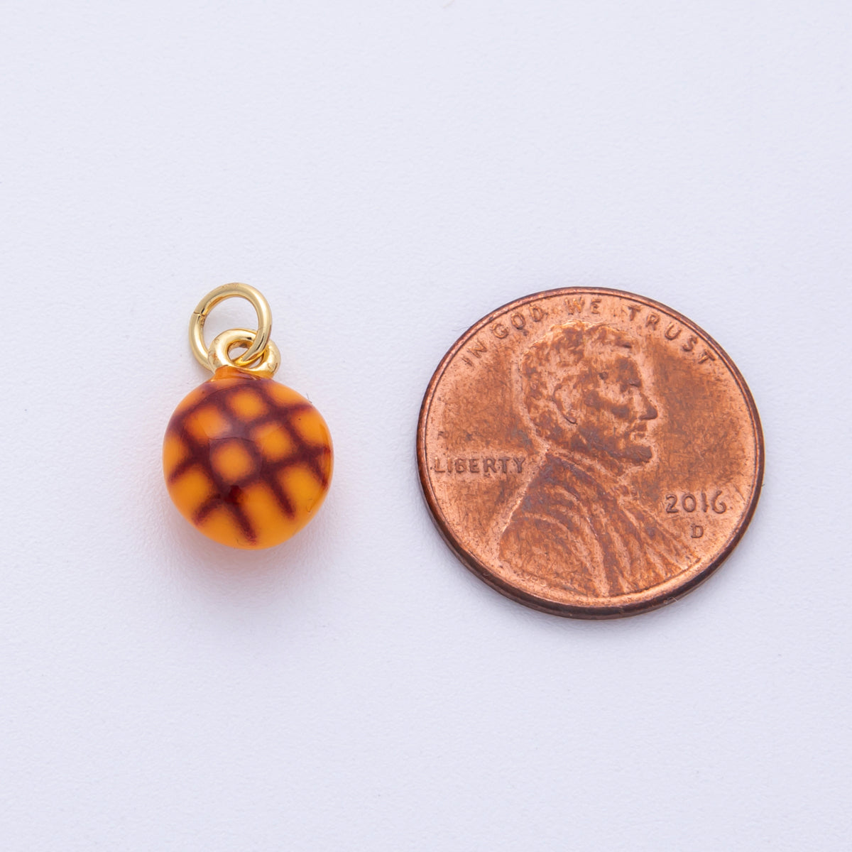 14K Gold Filled 13mm Plain Cupcake Pastry 3D Multidimensional Charm | Charms-100019