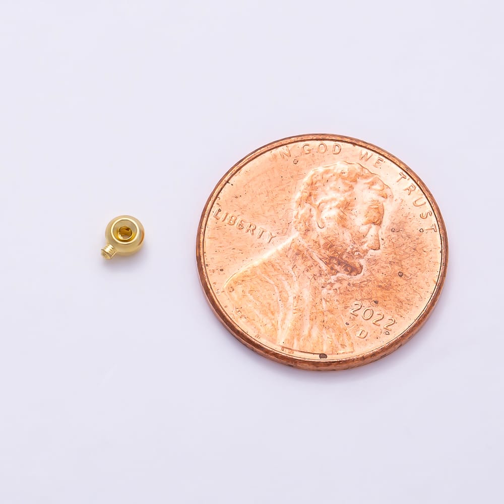 16K Gold Filled 4mm Minimalist Rondelle Stopper Findings by 20 Pieces | Findings-00187