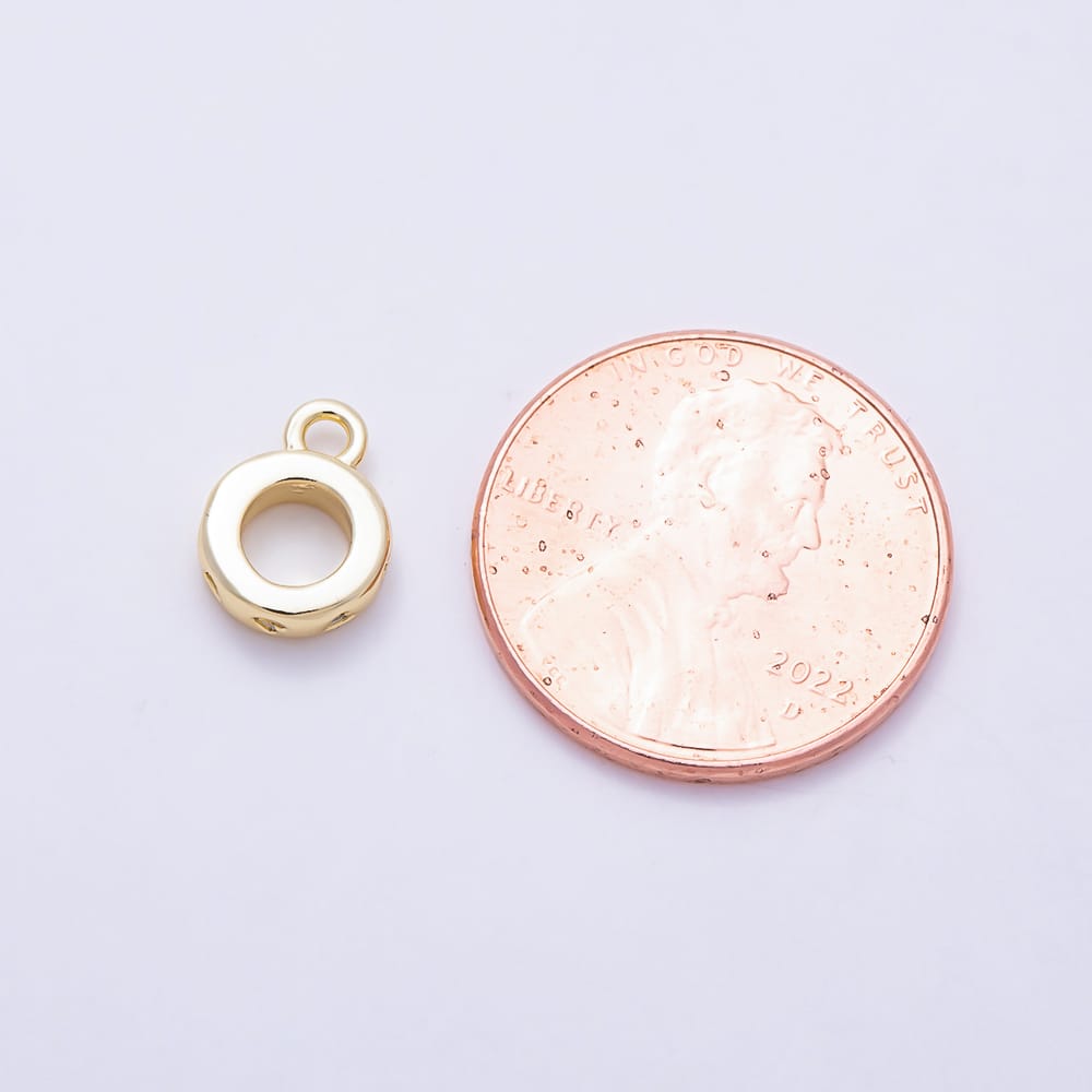 16K Gold Filled 10mm Heart Minimalist Drop Rondelle Bail Findings in Gold & Silver | Findings-00670 Findings-00671