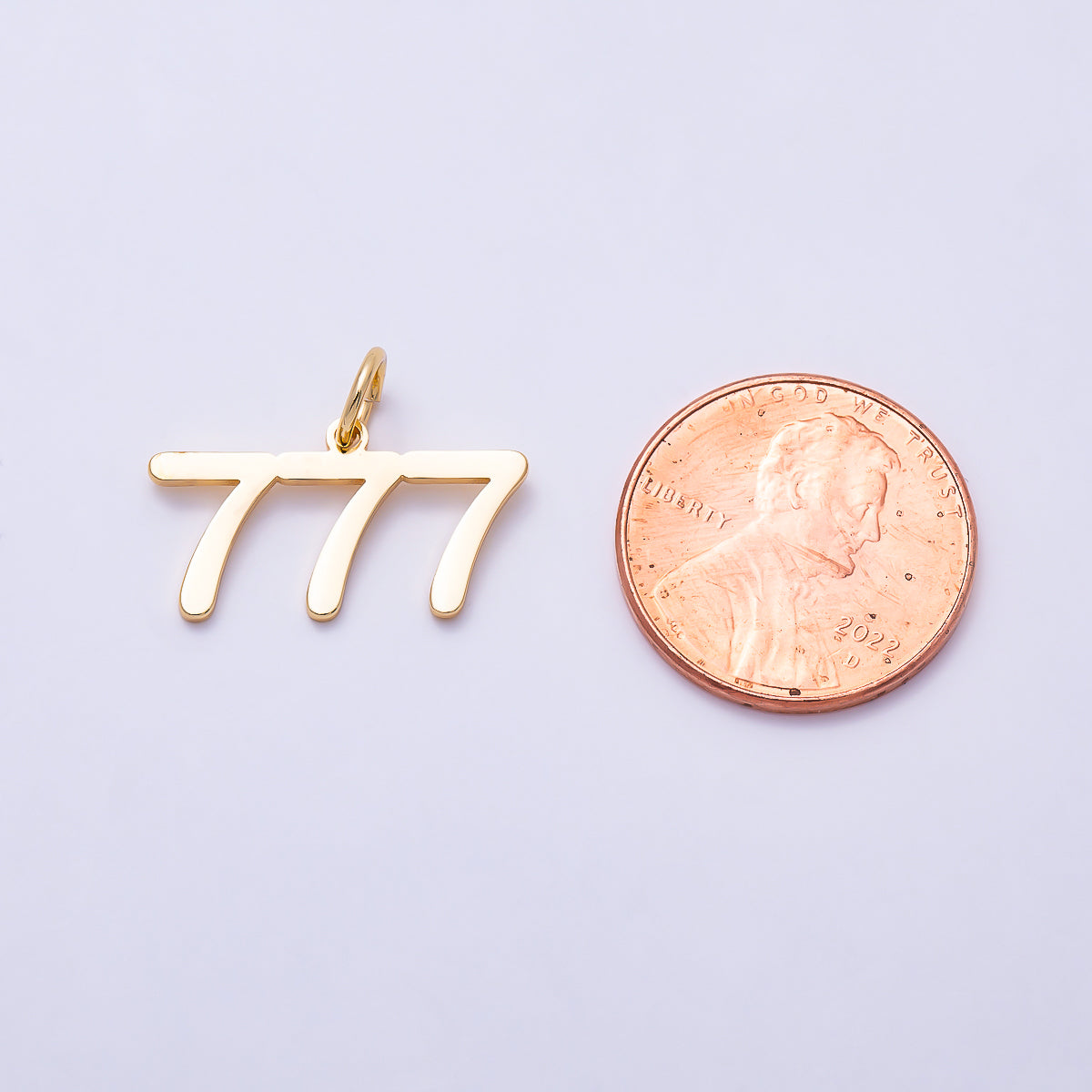 16K Gold Filled 21mm Angel Number 111-999 Triple Digit Charm 0-9 | Charms-01756 ~ Charms-01764