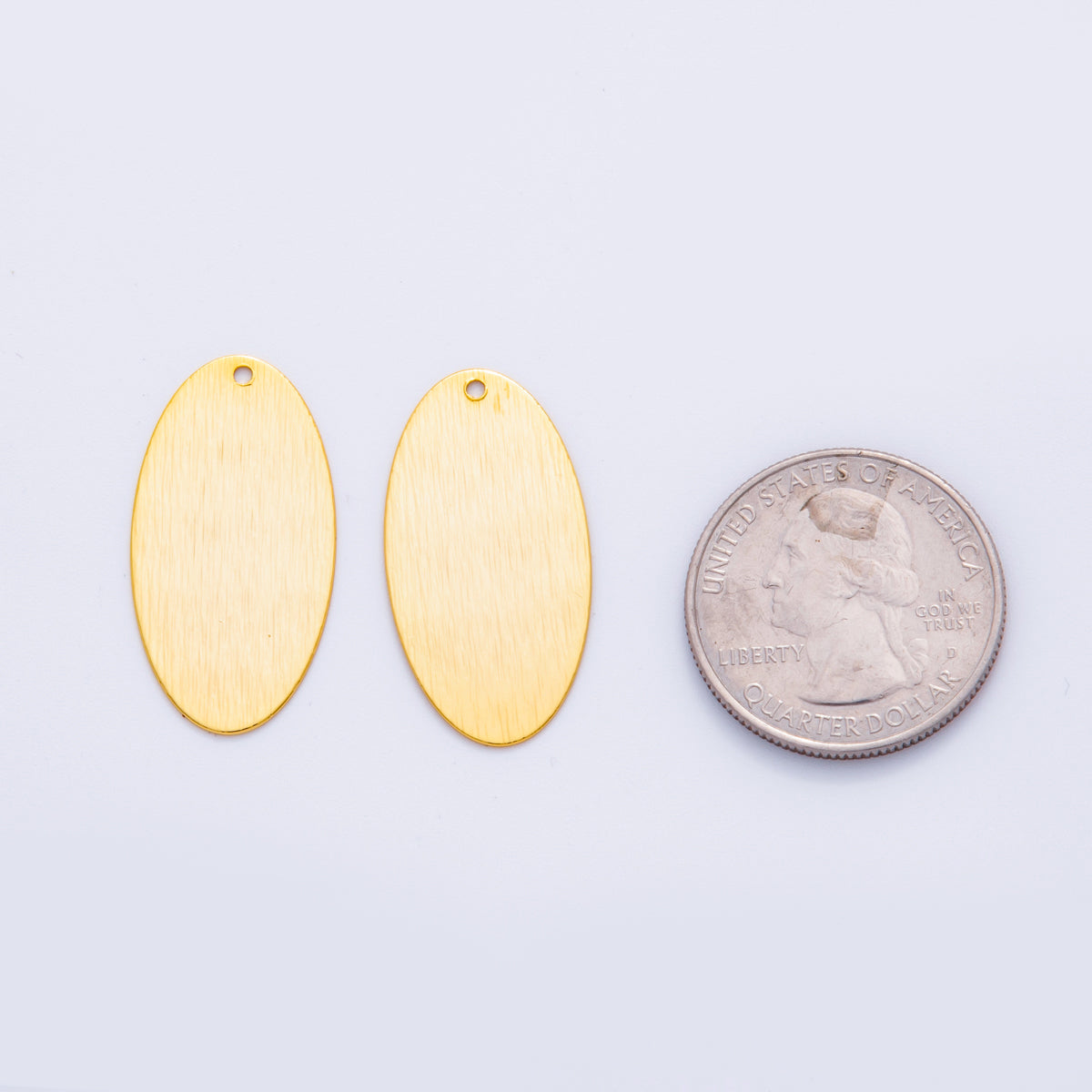 18K Gold Filled 30mm Lined Sphere Minimalist Thin Charm Finding | Z1193