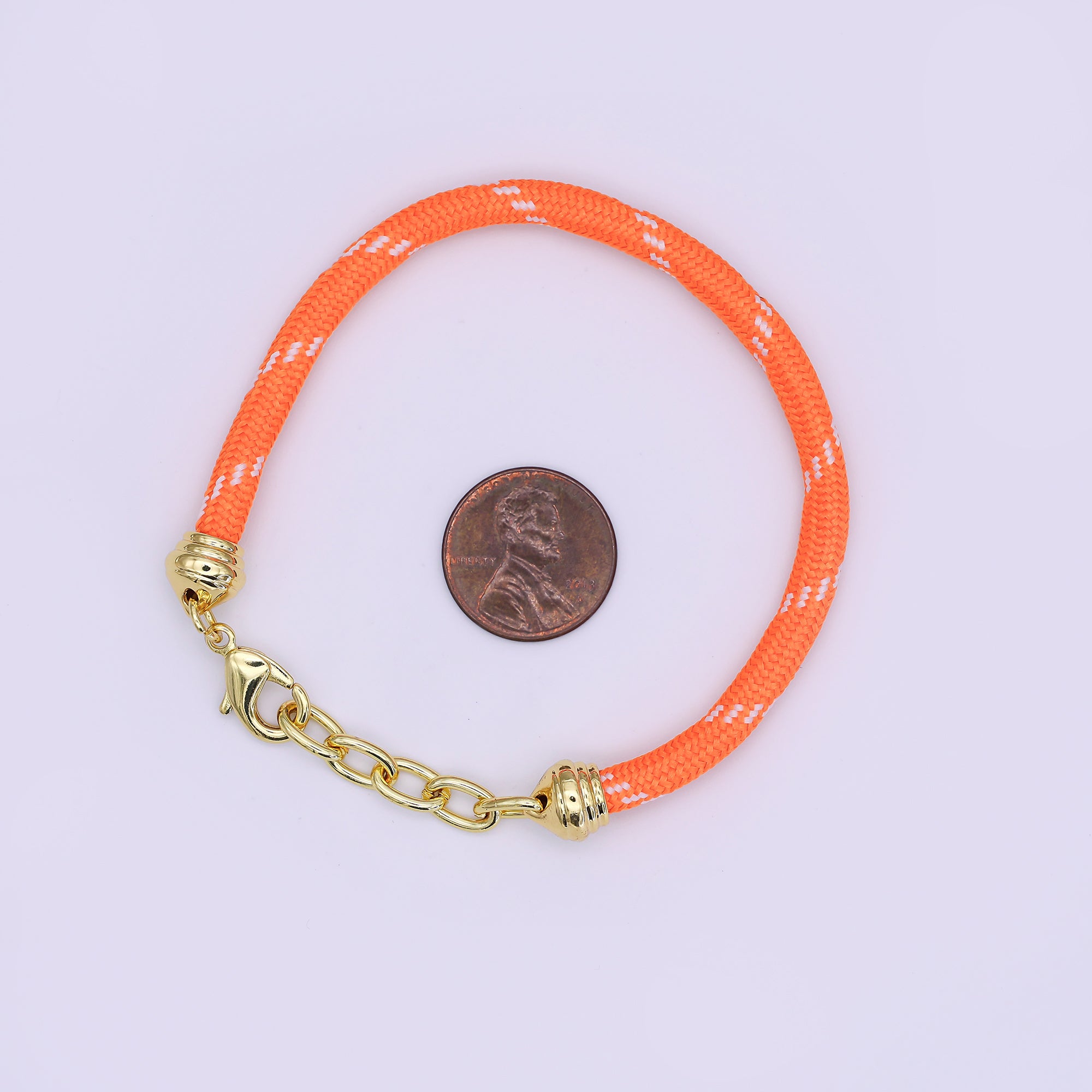 24K Gold Filled Summer Friendship Rope Chain Cord Bracelet in Black & Brown | WA-3401 - WA-3402