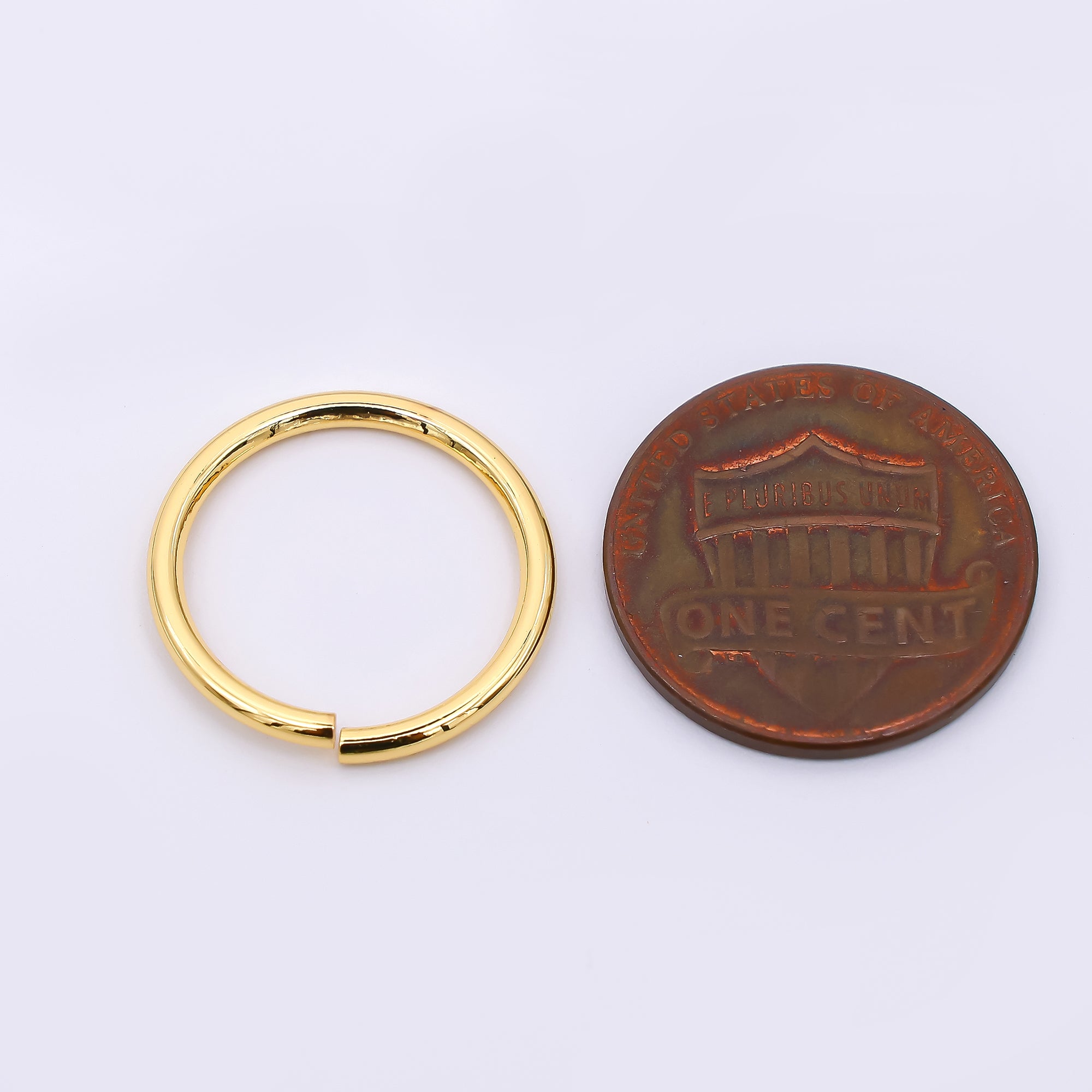 24K Gold Filled 18mm Big Circle Round Jumpring Findings in Gold & Silver | SP1639