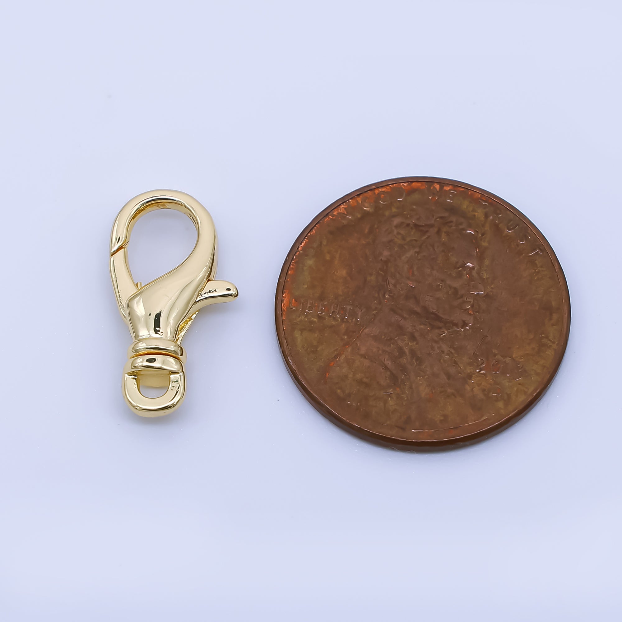 24K Gold Filled 15.6mm Lobster Clasp Charm Finding | Z1352