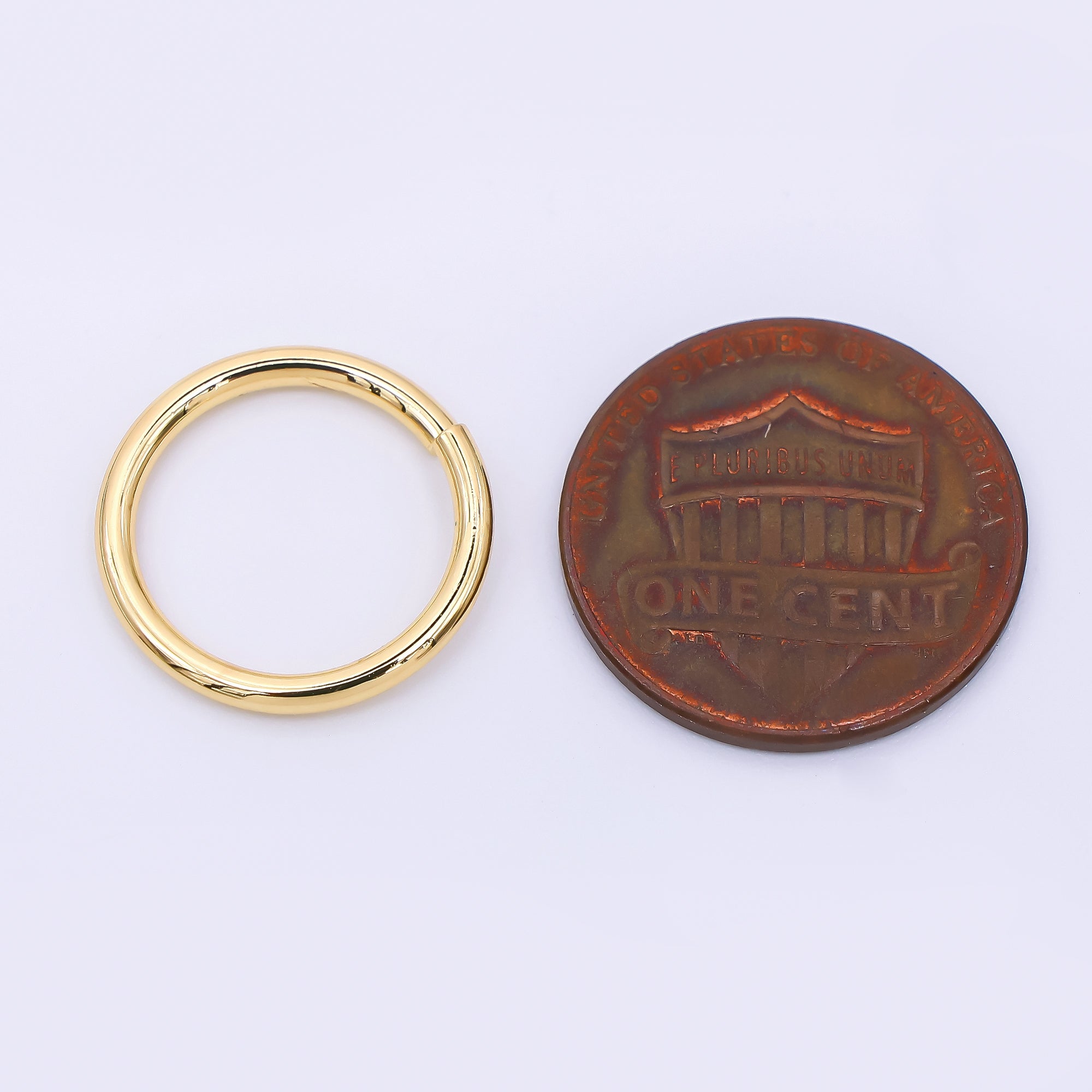 24K Gold Filled 16mm Classic Simple Round Jumpring Findings in Gold & Silver | SP1638