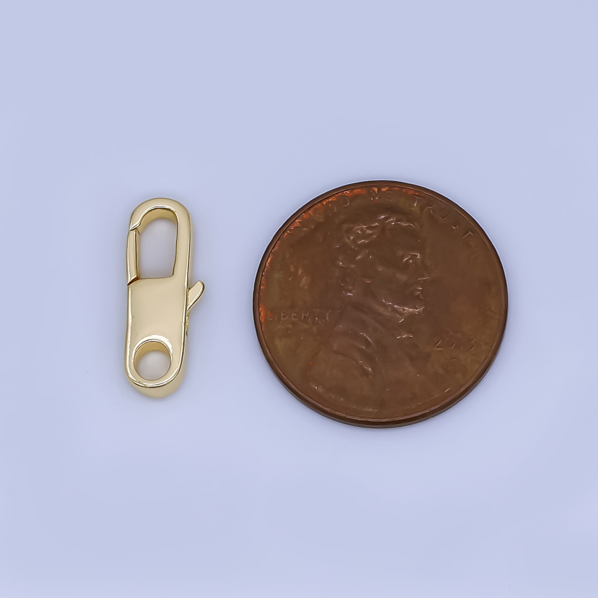 24K Gold Filled 15mm Lobster Clasp Charm Finding | Z1353