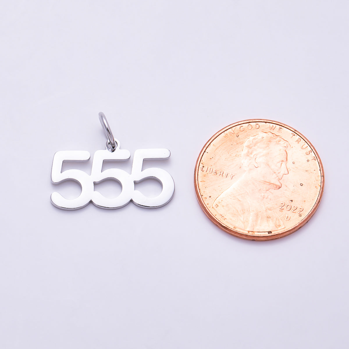 Silver 21mm Angel Number 111-999 Triple Digit Charm 0-9 | Charms-01765 ~ Charms-01773