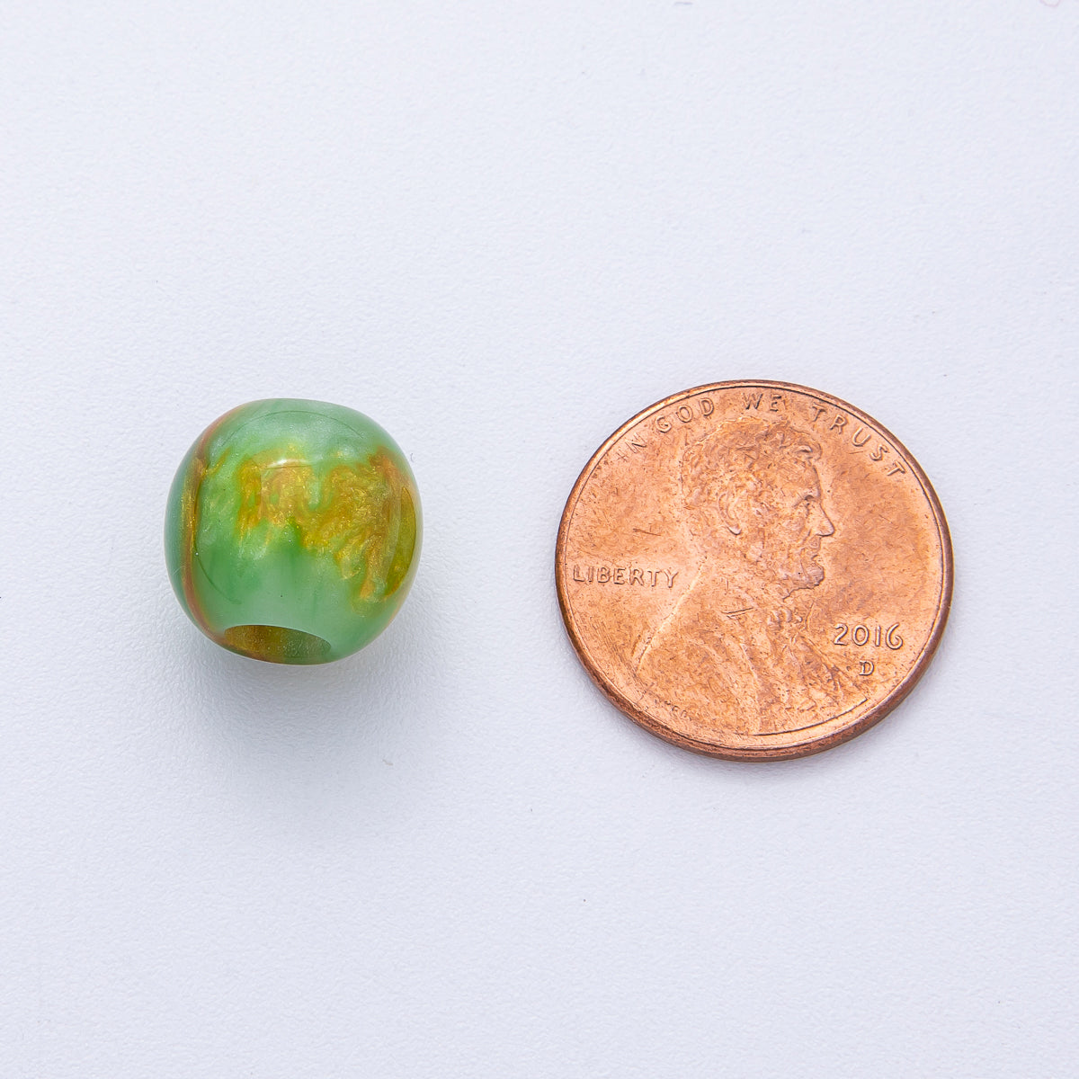 10 pcs 12mm Green, Red, Blue, Grey Multicolor Glitter Resin Round Bead Set | B606 B607