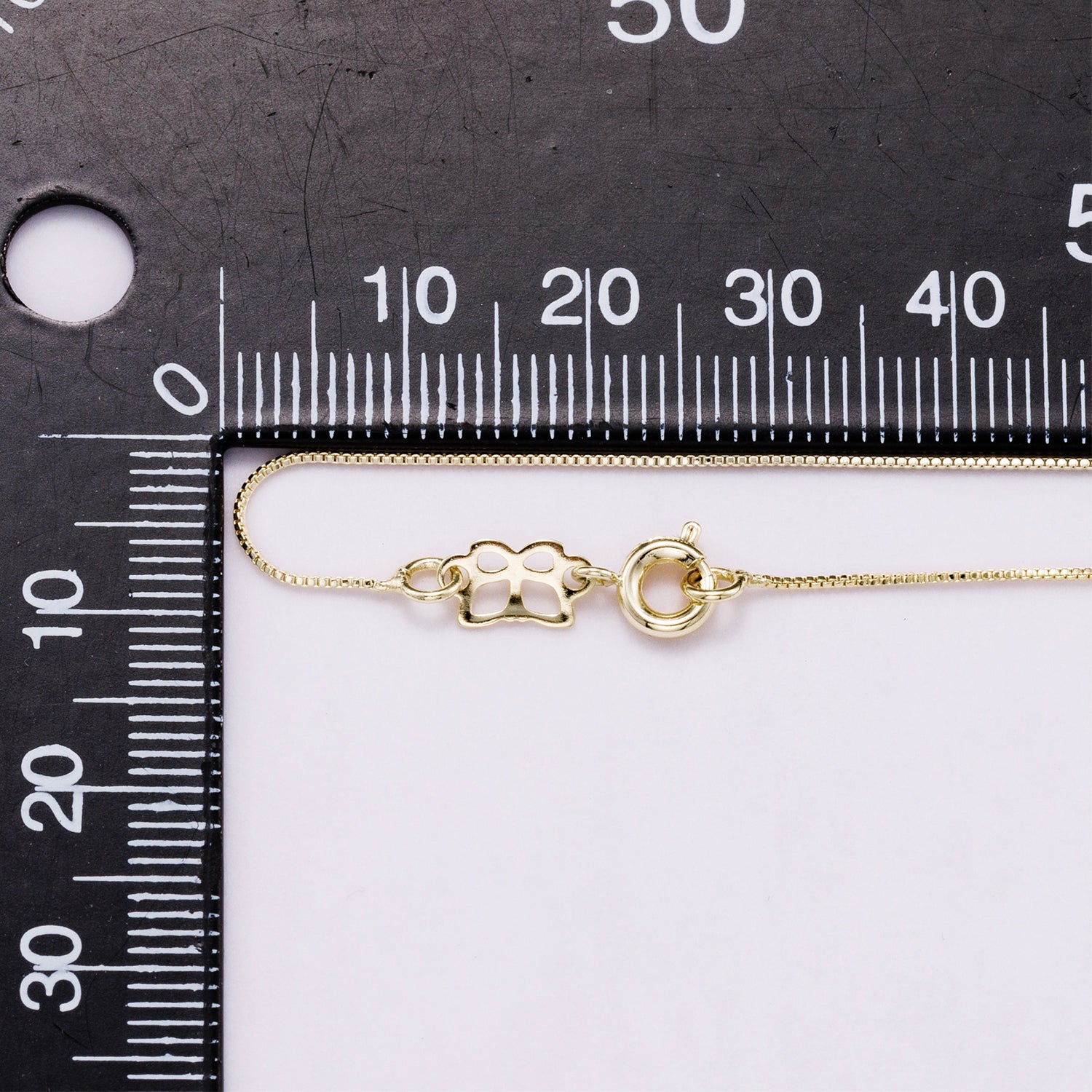 14K Gold Filled 2.2mm Minimalist Box Chain 16 Inch Necklace | CN-00944
