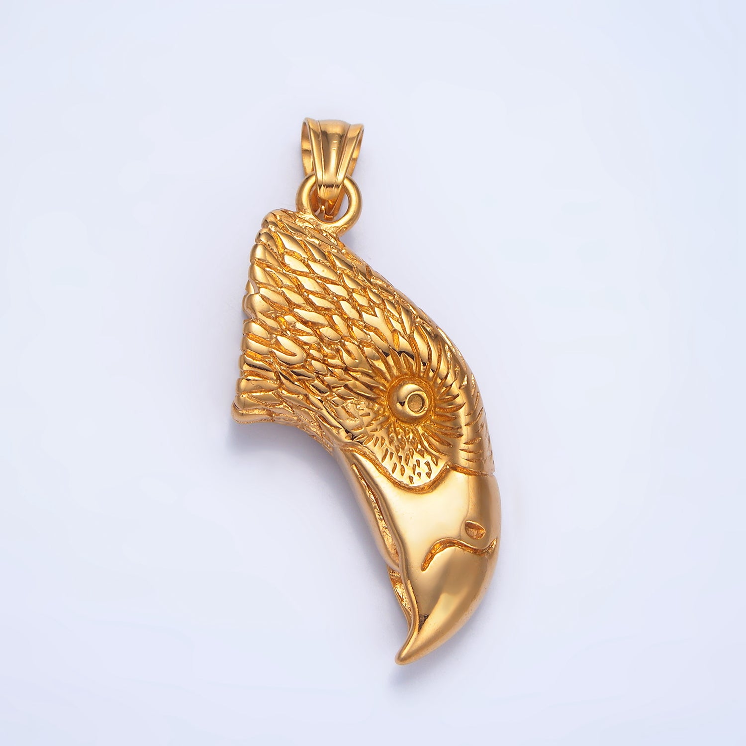 Stainless Steel Bald Eagle Head Bird Animal Pendant | P1489