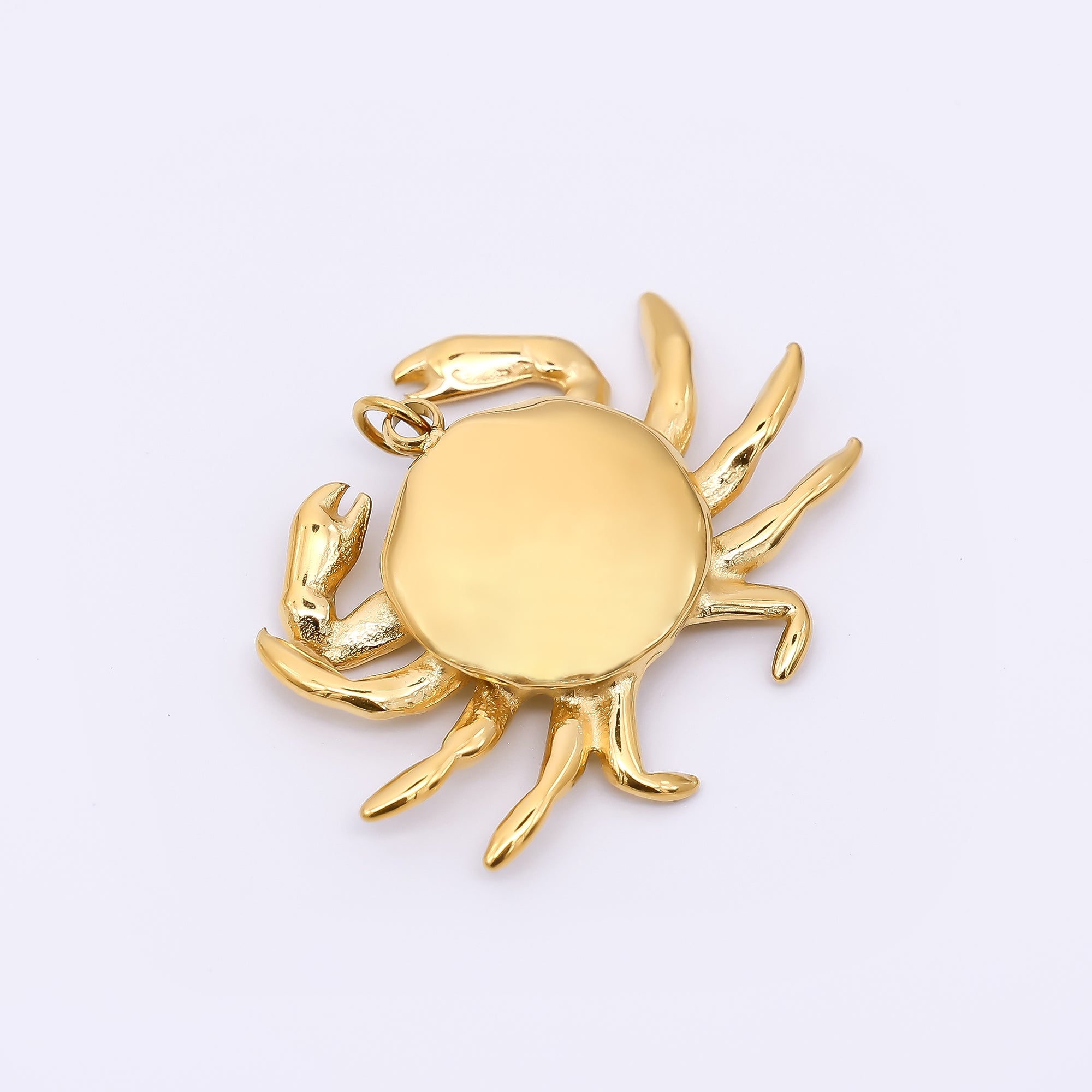 Stainless Steel 25mm Eight-Legged Sea Crab Animal Charm | J-199