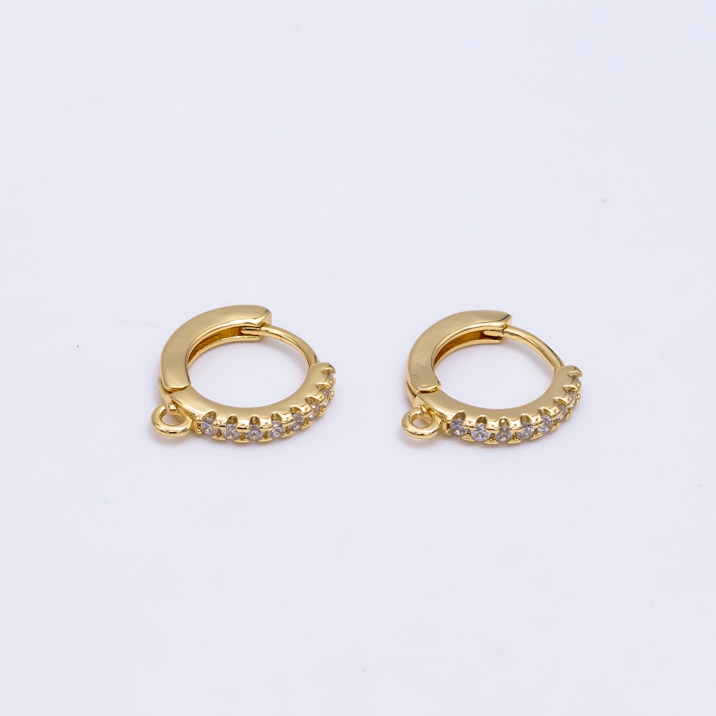 Simple Minimalist Huggies Gold Filled Earring Supplies for DIY Earring  K-473, K-578