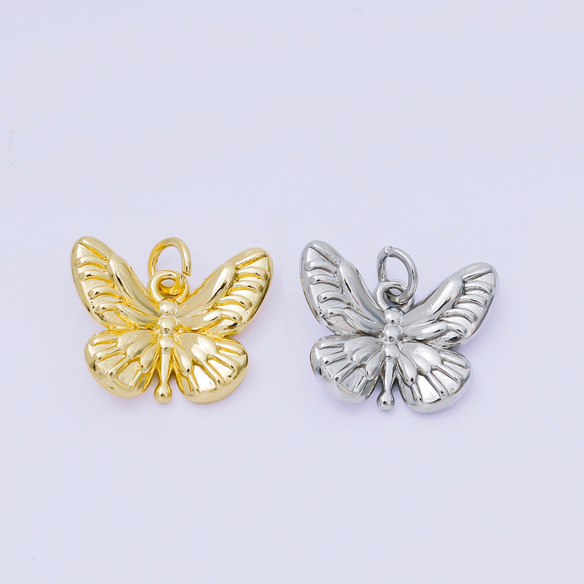24K Gold Filled 14mm The Moth Butterfly Animal Charm | AH-586