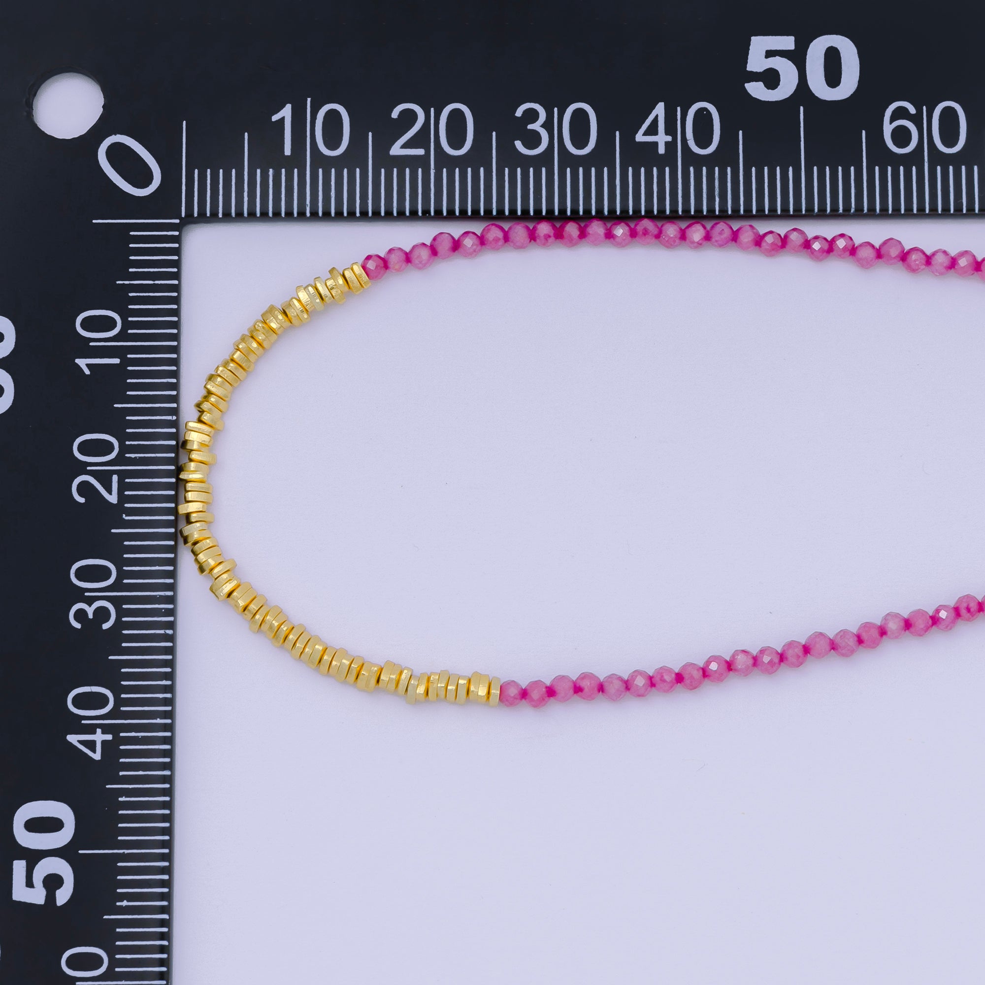 24K Gold Filled Colorful Gemstone Bead Necklace 16.92 Inch with Extender | WA-3626 - WA-3648