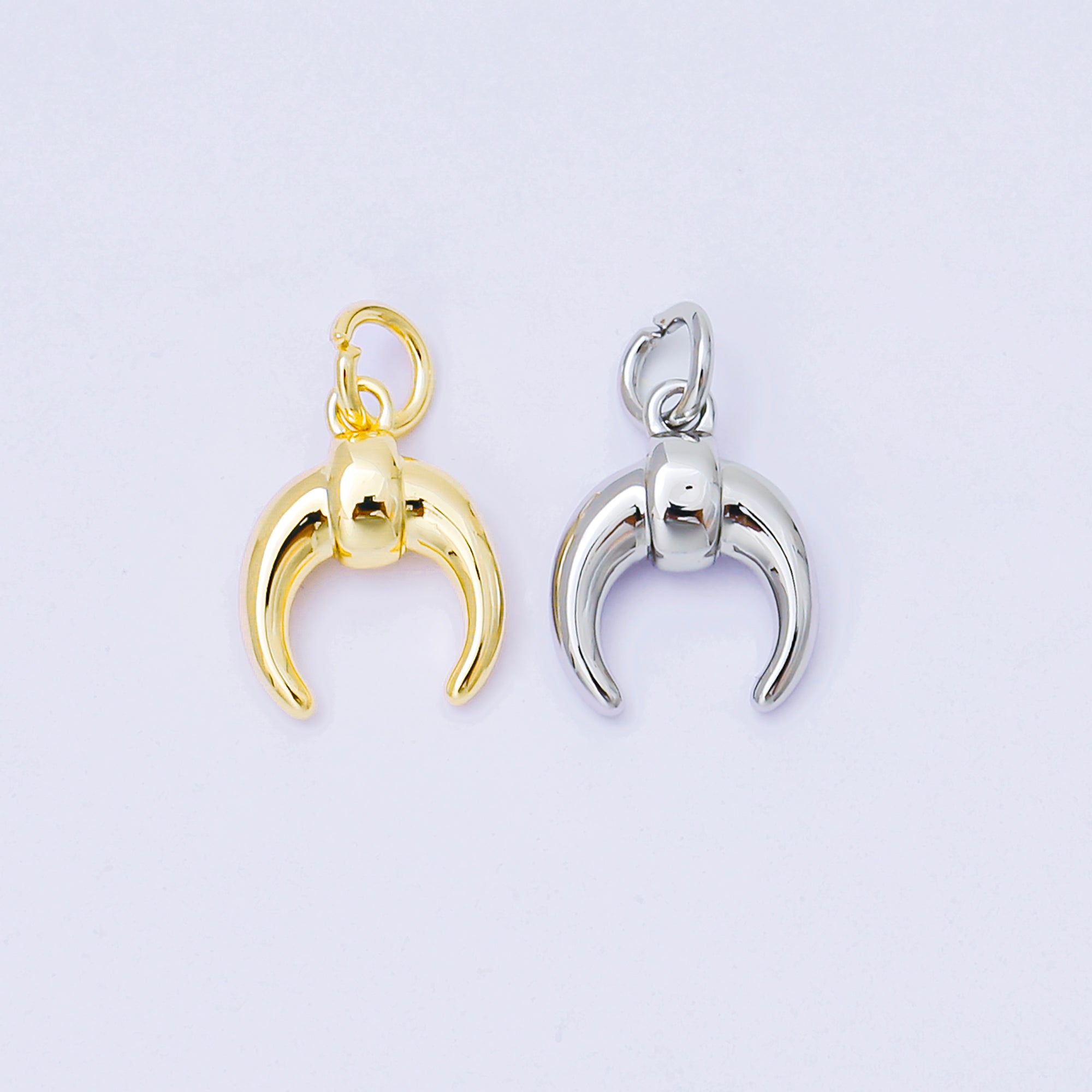 24K Gold Filled 13mm Tusk Charm in Gold & Silver | AF1255