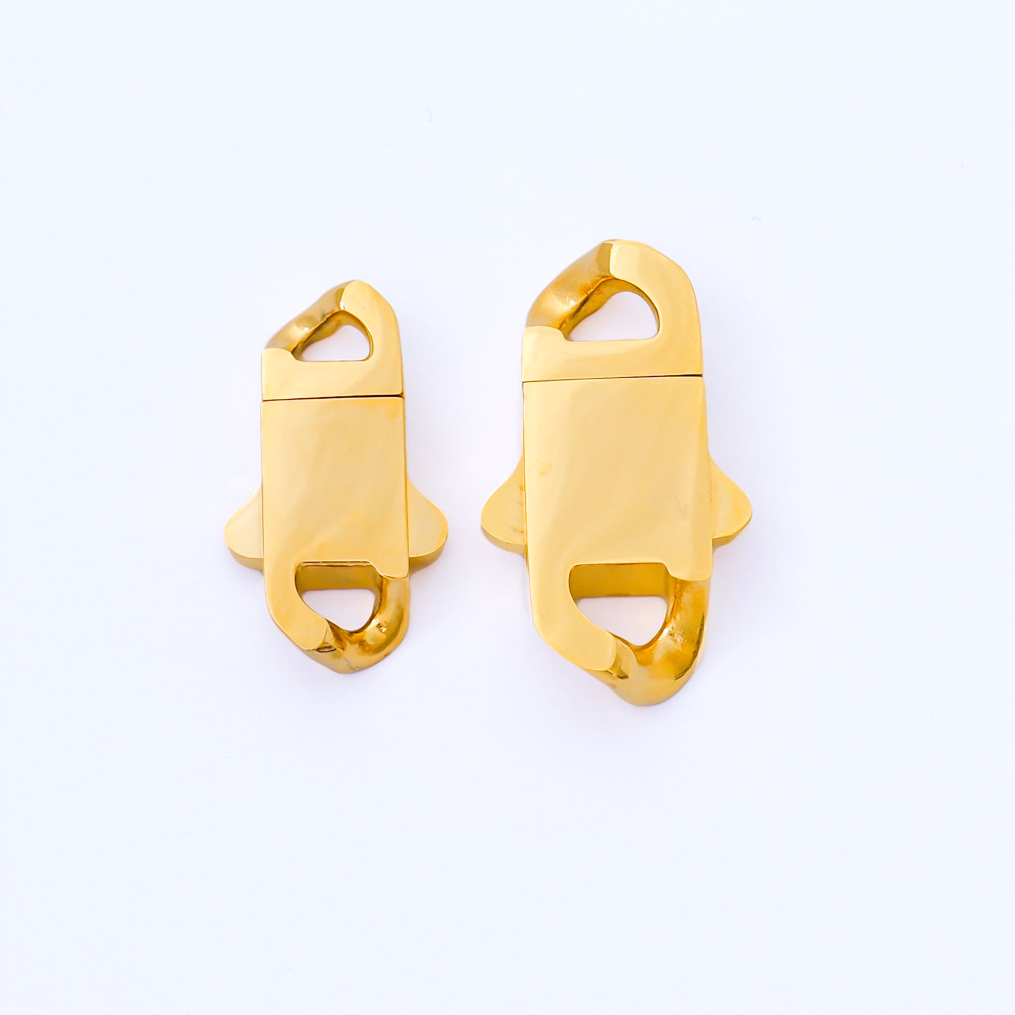 24K Gold Filled 20-23mm Minimalist Box Clasp Closure Charm Finding | Z1331 Z1332