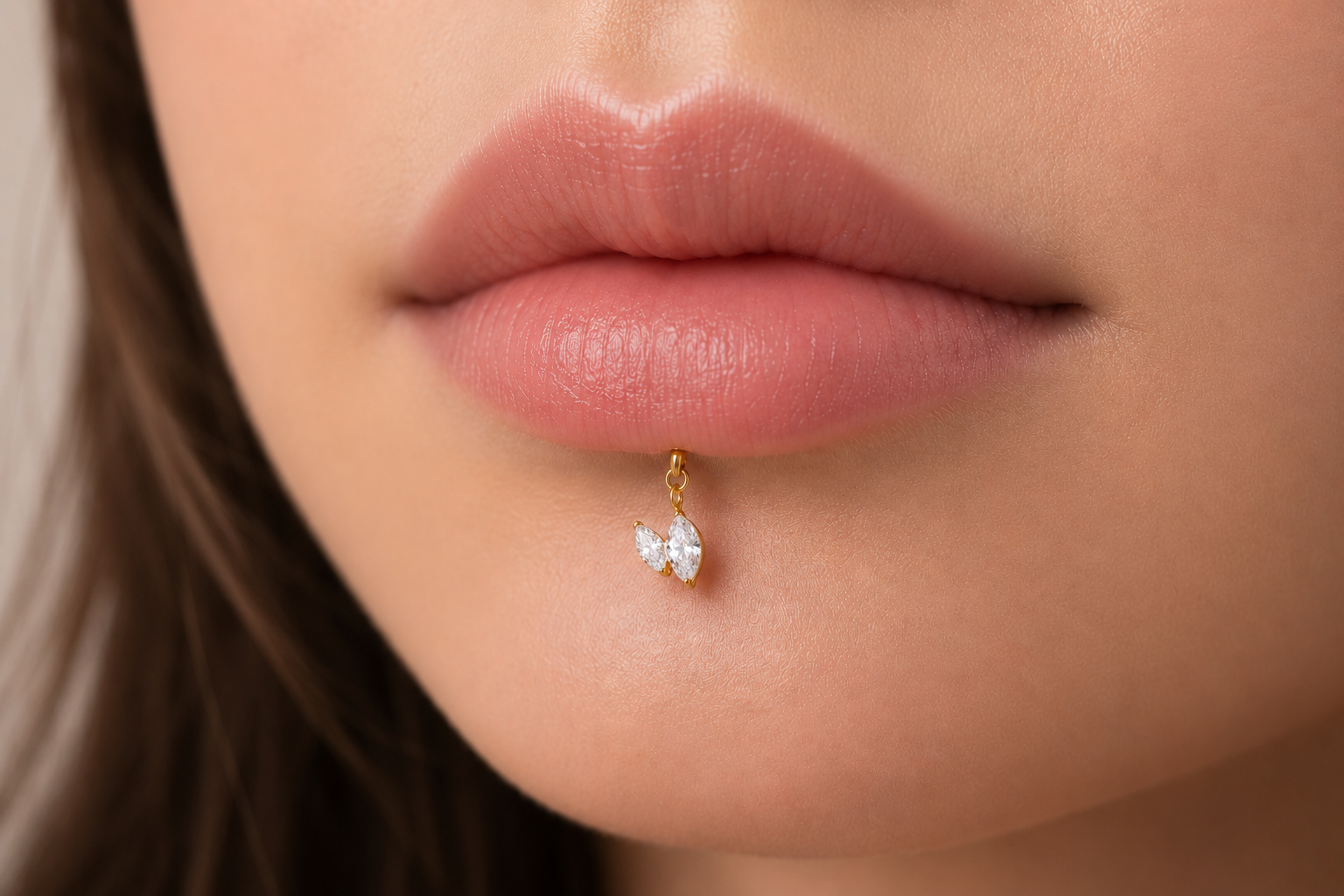 24K Gold Filled Marquise CZ Drop Cartilage Piercing Flat Back Stud in Gold & Silver | Findings-00273 Findings-00274