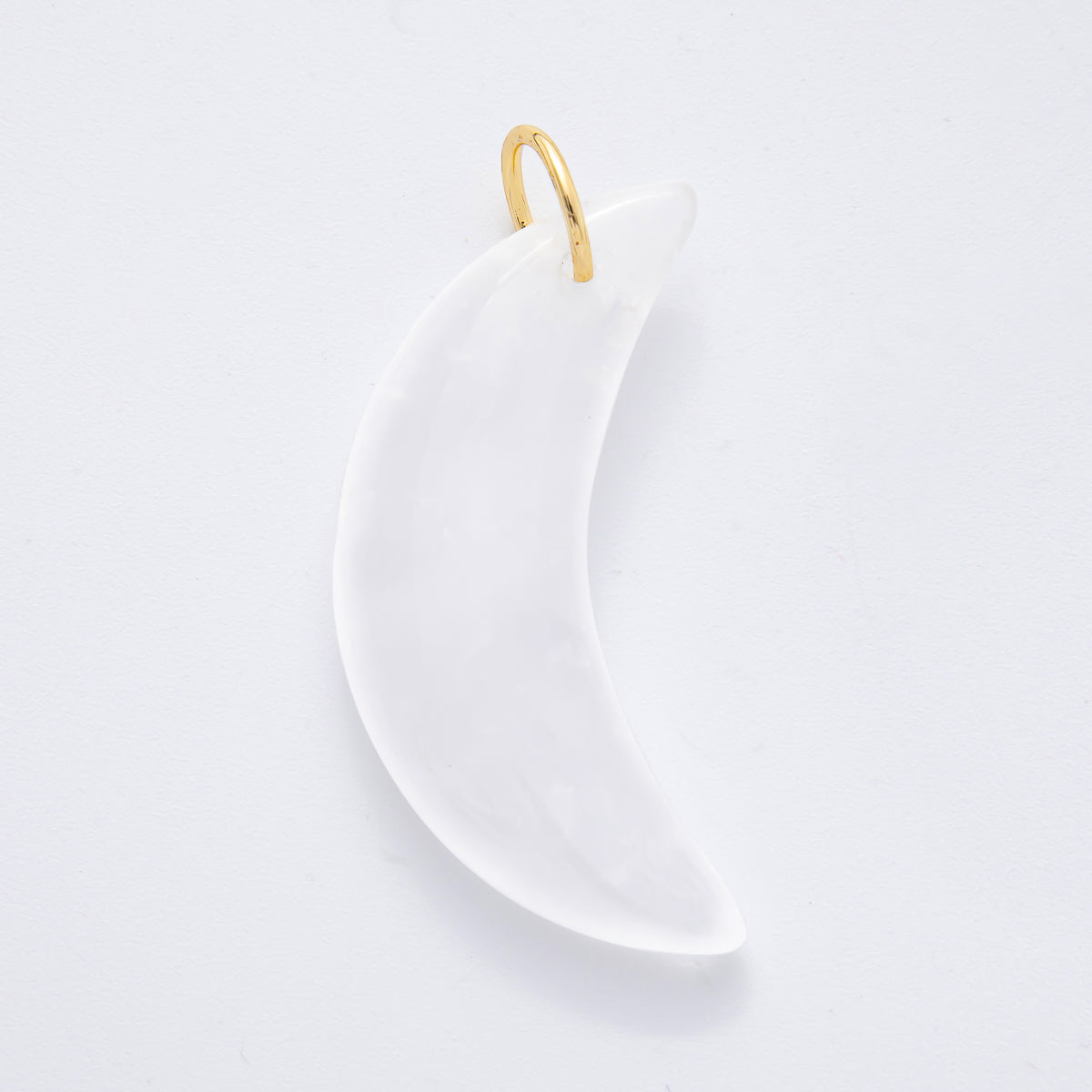 18K Gold Filled 54mm Aventurine, Agate, & Opal Gemstone Crescent Moon Charm | N412 N442 N456