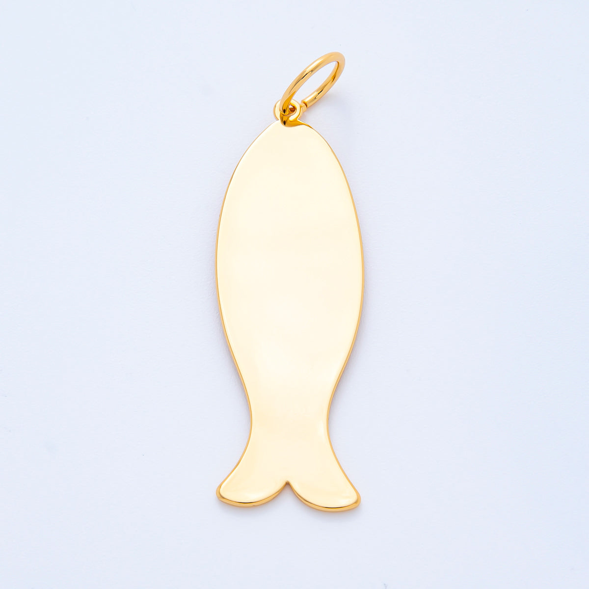 18K Gold Filled 61mm Flat Under the Sea Fish Dainty Charm | N-A1384