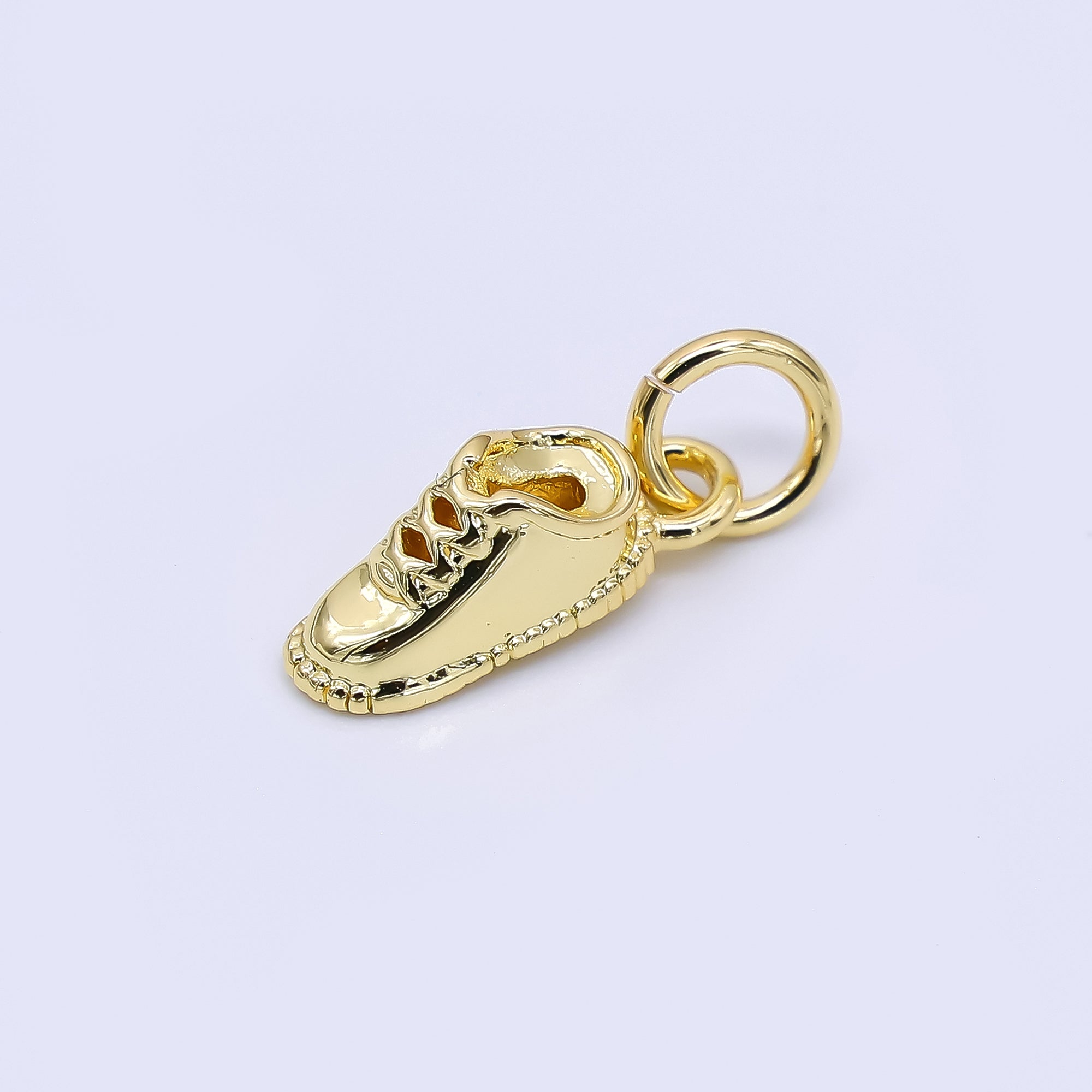 24K Gold Filled 11mm Trendy Sneakers Shoes Charm | N-1243