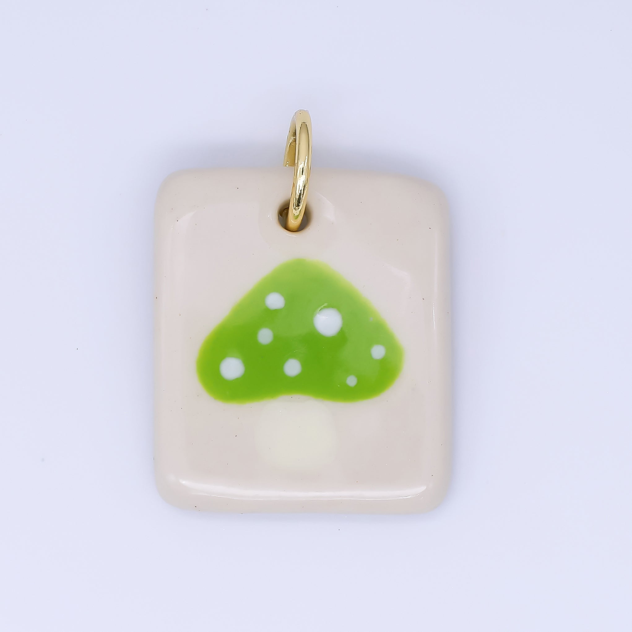 24K Gold Filled 20mm Dog, Fuit, Bear Ceramic Art Tile Charm | N386 N397 N398 N402 N444 N465 N518 N536 N559 N578 N585 N603 N627 N632 N640 N657 N660 N677 N678 N689 N691