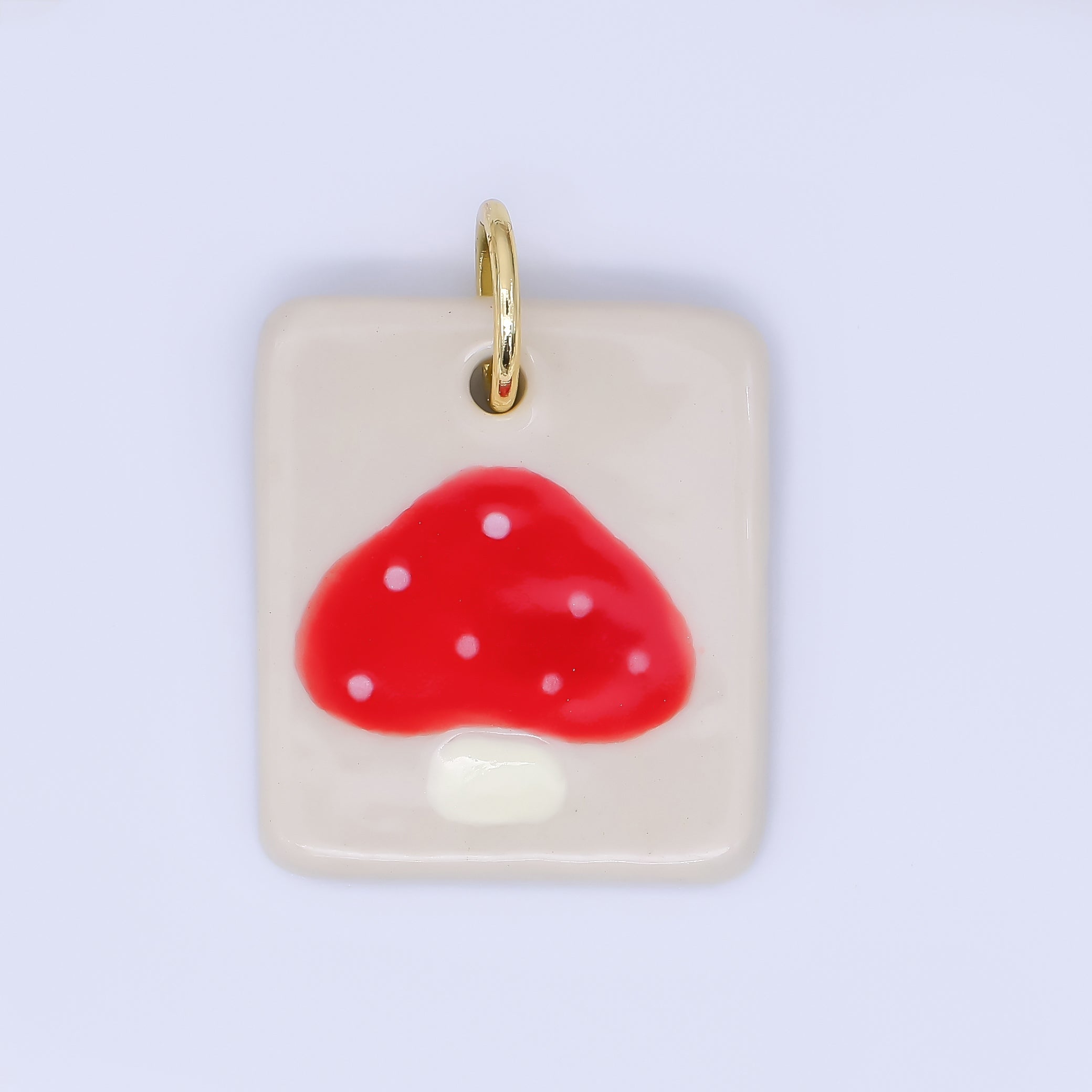24K Gold Filled 20mm Dog, Fuit, Bear Ceramic Art Tile Charm | N386 N397 N398 N402 N444 N465 N518 N536 N559 N578 N585 N603 N627 N632 N640 N657 N660 N677 N678 N689 N691