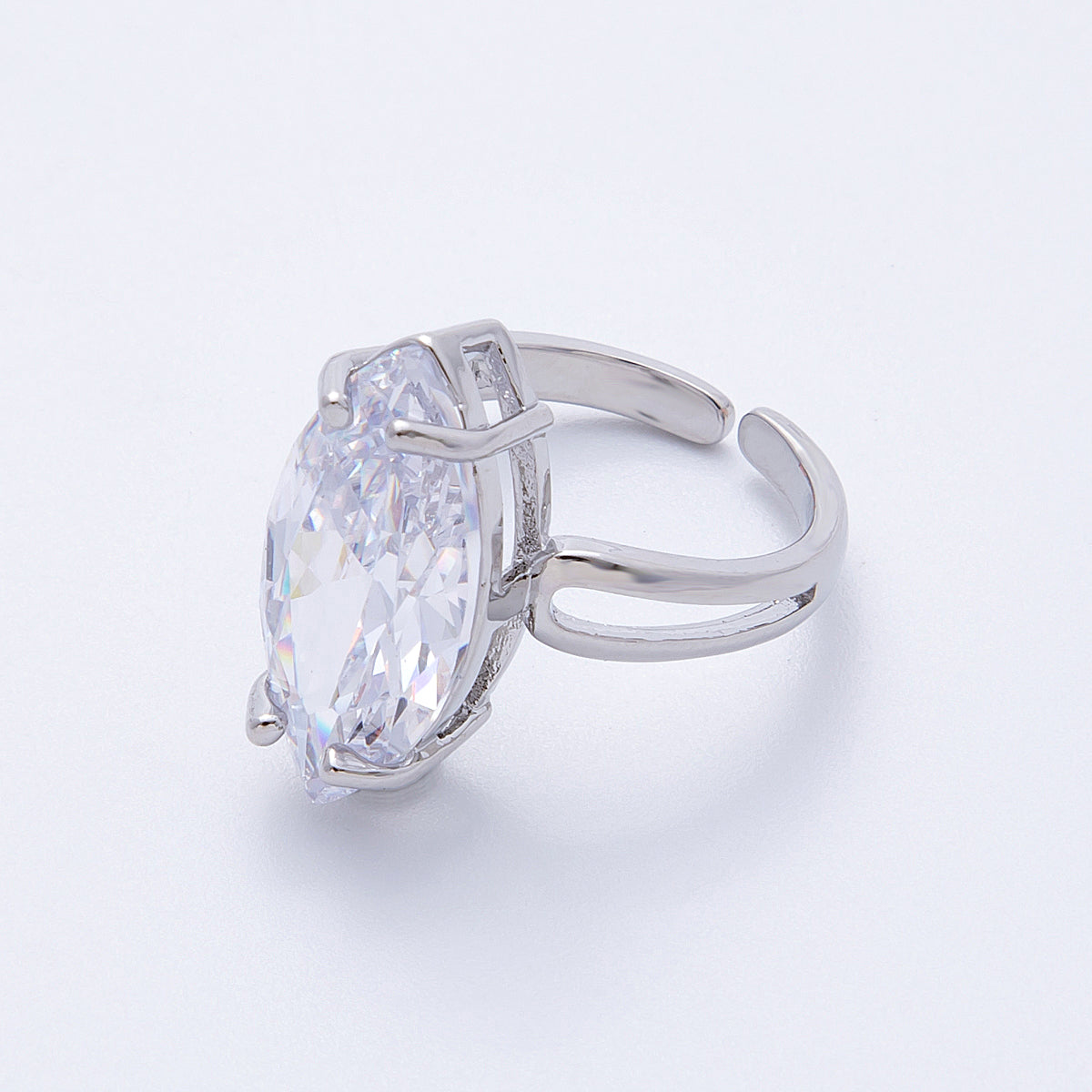 16K Gold Filled Solitaire Marquise Adjustable Ring | RINGS 00016 - 00017
