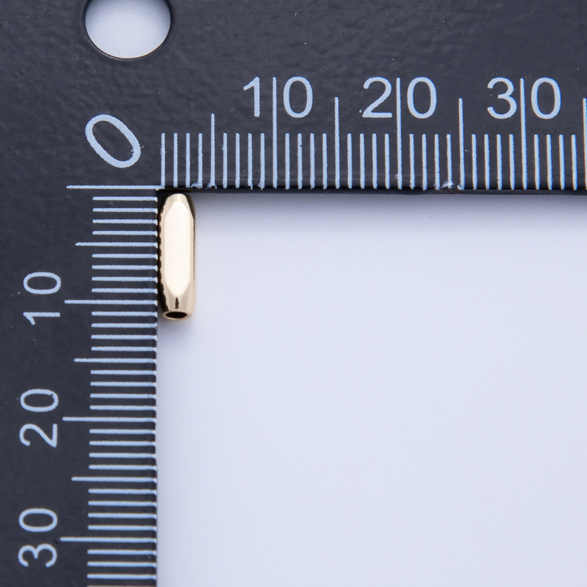 18K Gold Filled 10mm Long Bar Tube Slider Bead Spacer 10pcs | AF-A1060