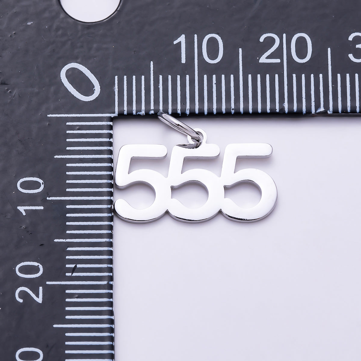 Silver 21mm Angel Number 111-999 Triple Digit Charm 0-9 | Charms-01765 ~ Charms-01773