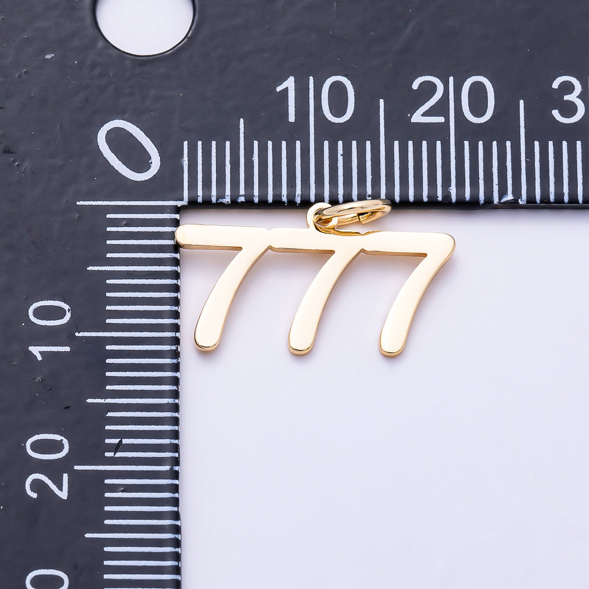 16K Gold Filled 21mm Angel Number 111-999 Triple Digit Charm 0-9 | Charms-01756 ~ Charms-01764