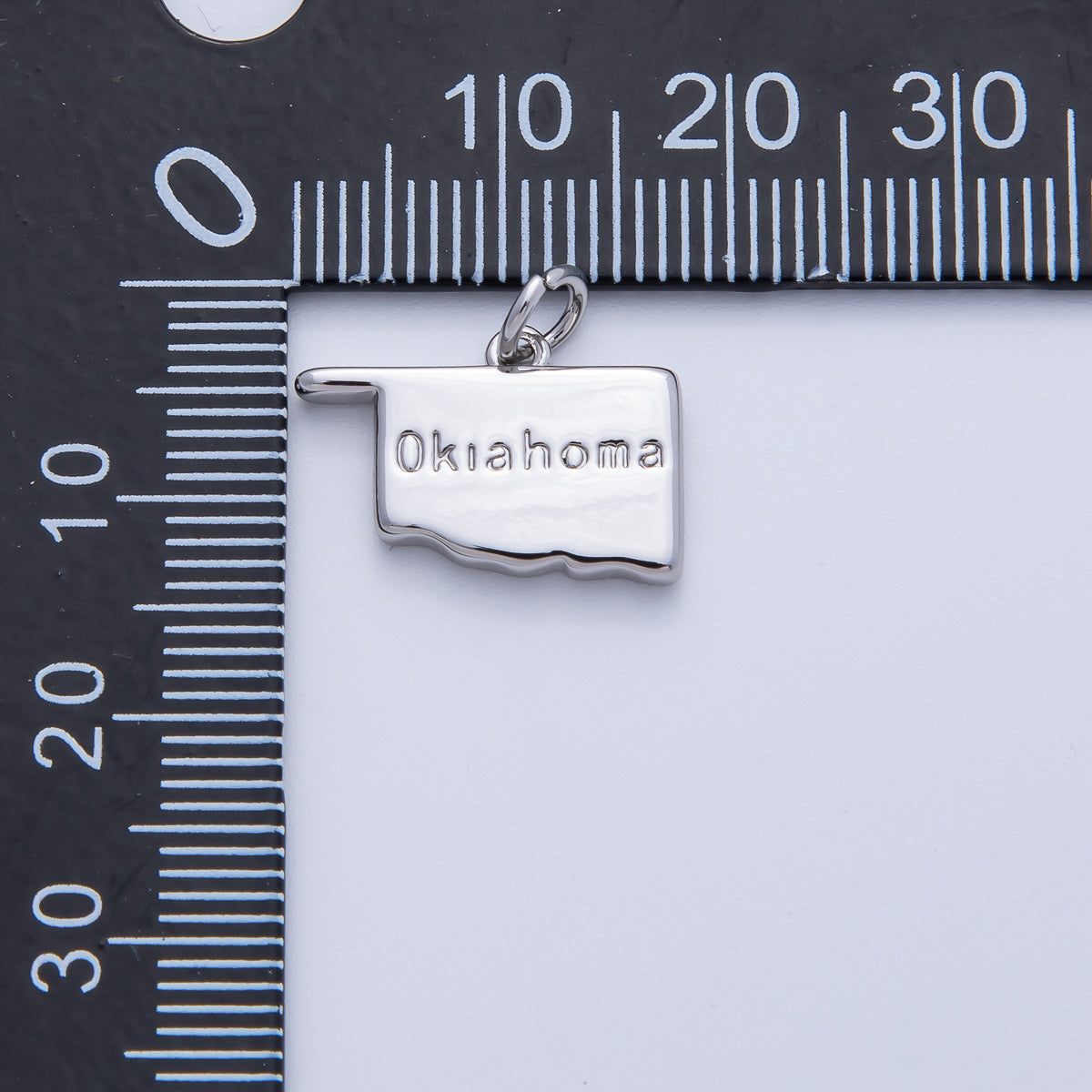 18K Gold Filled United States of America State Map Charm in Gold & Silver | AK064 - AK113