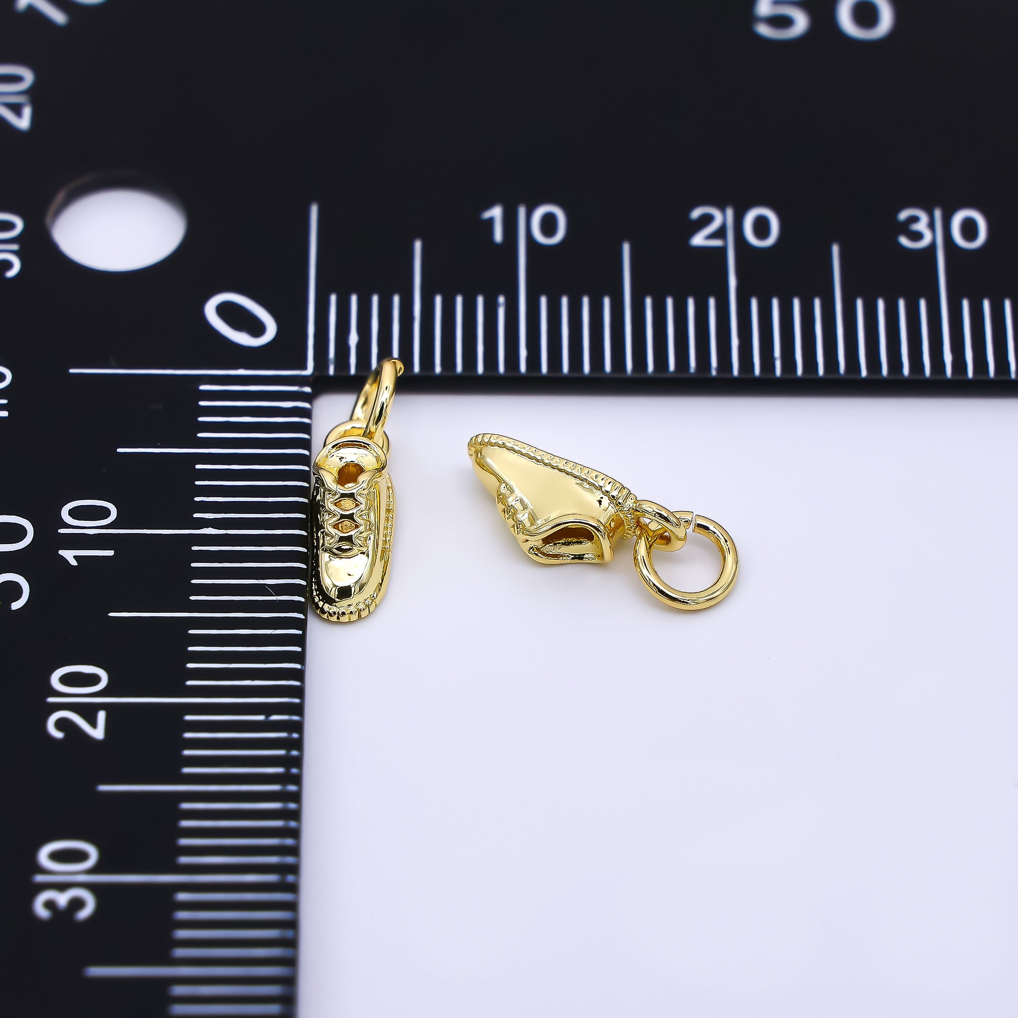24K Gold Filled 11mm Trendy Sneakers Shoes Charm | N-1243