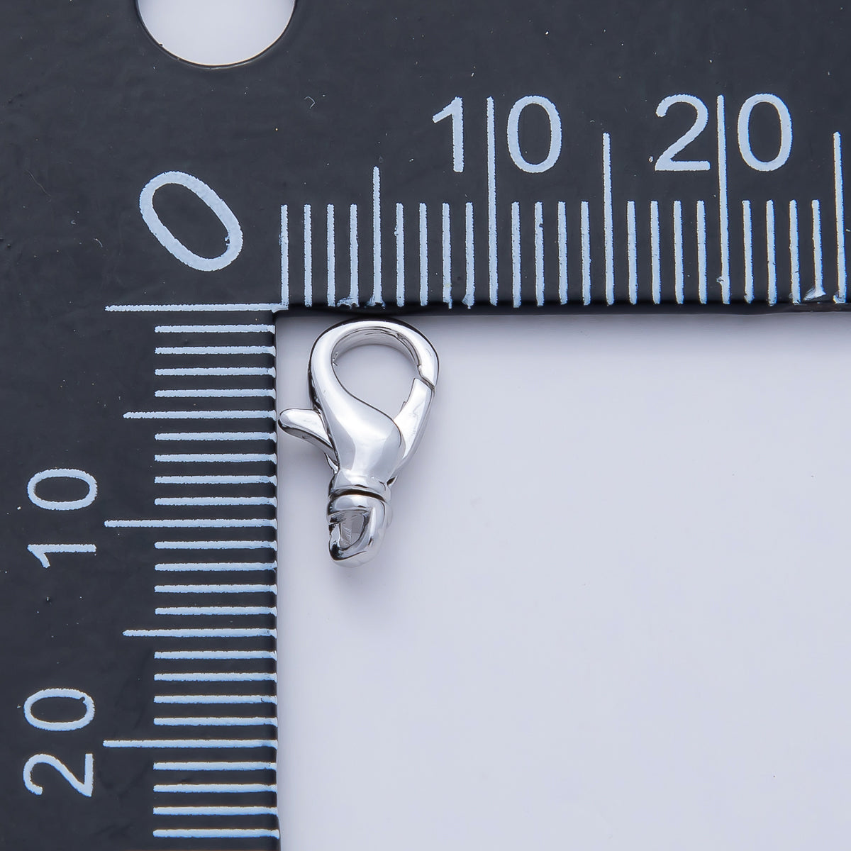 Rhodium Plated 11.7mm, 15.7mm, 17.8mm Minimalist Swivel Lobster Clasps Closure Finding | Z1617 - Z1619