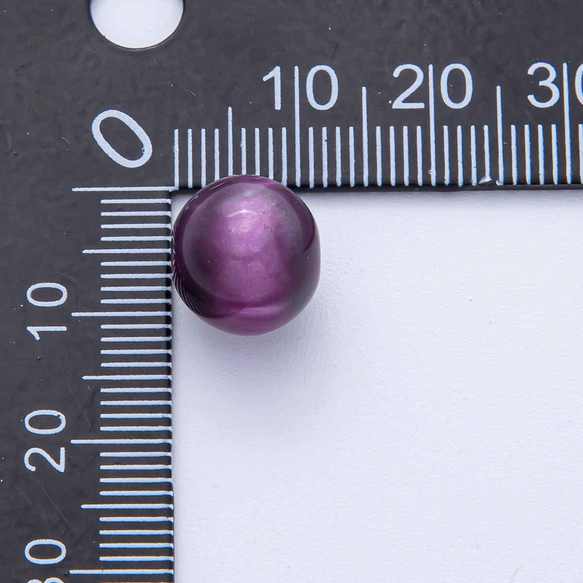 12mm Dark Teal, Yellow, Blue, Purple, Brown, Green Glitter Resin Round Bead | B569 - B583