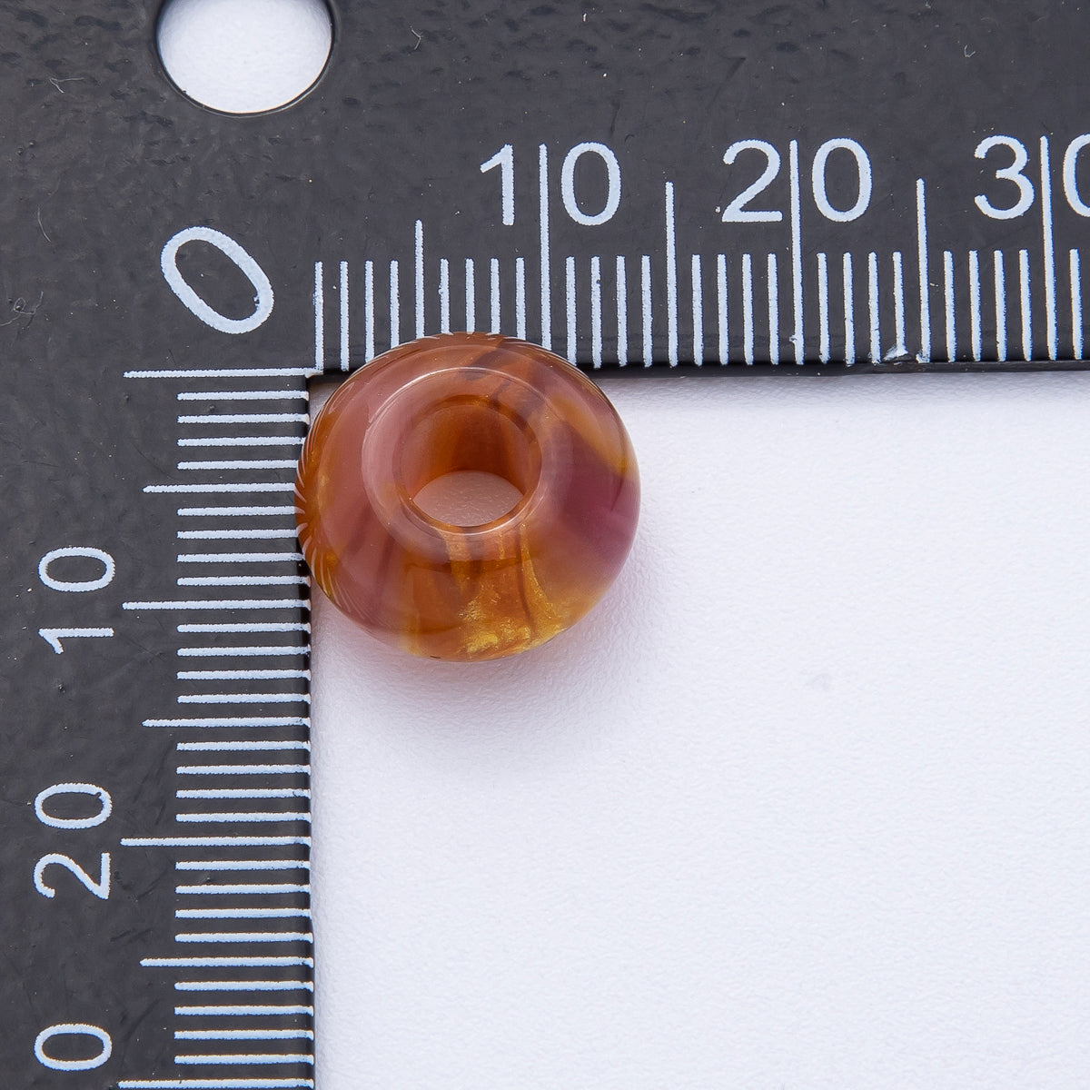 10 pcs 7mm Blue, Green, Brown, Red Multicolor Resin Rondelle Bead | B618 B621