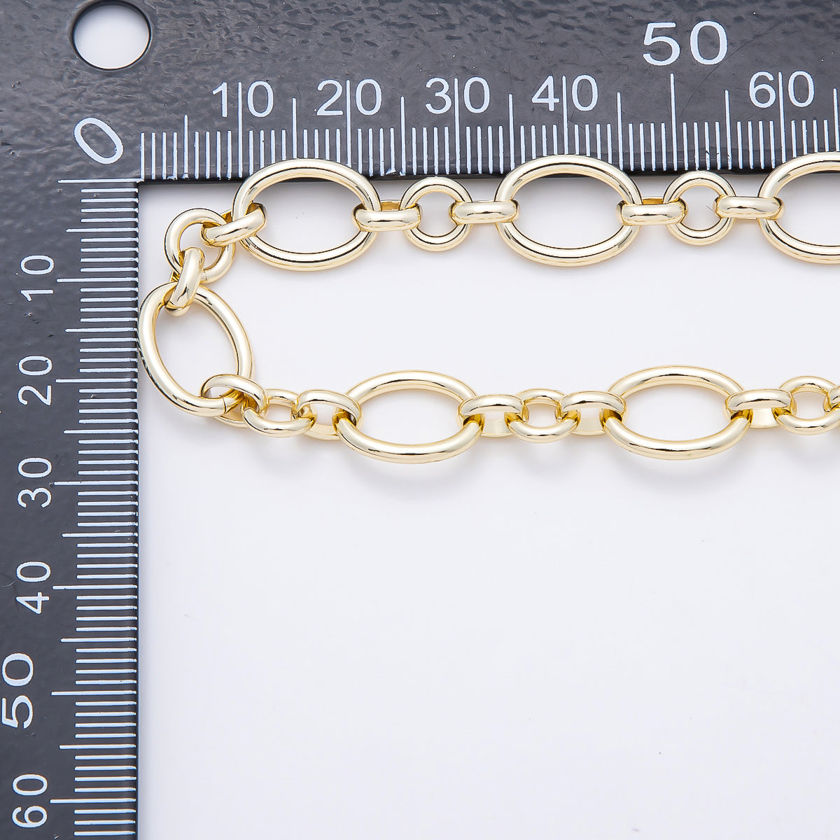 16K Gold Filled 10mm Minimalist Cable Unfinished Chain by Yard | Roll-01879