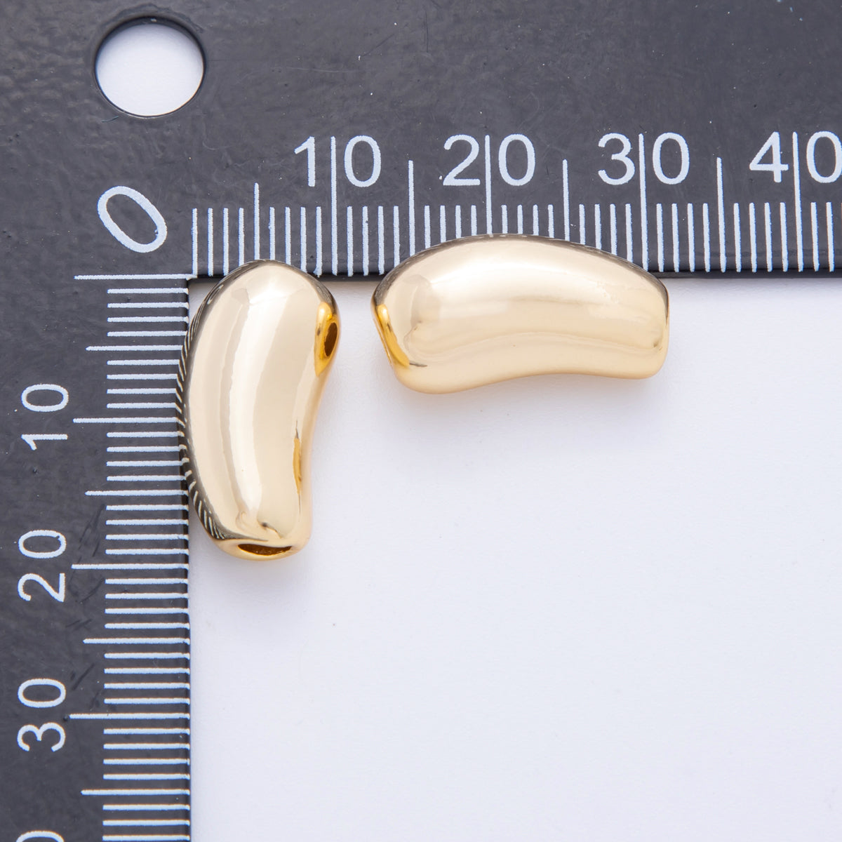 18K Gold Filled 19mm Short Dainty Tube Bead Spacer | AF-A1074