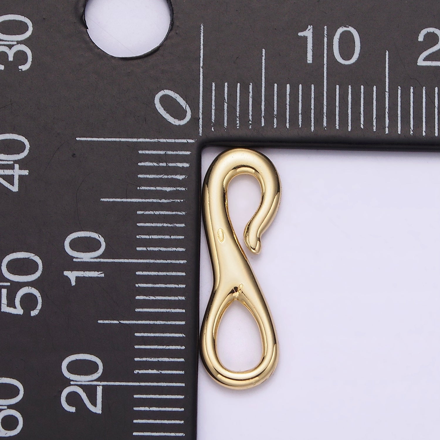 14K Gold Filled 20mm S-Hook Curved Closure Clasps Supply Findings | Z651 - DLUXCA