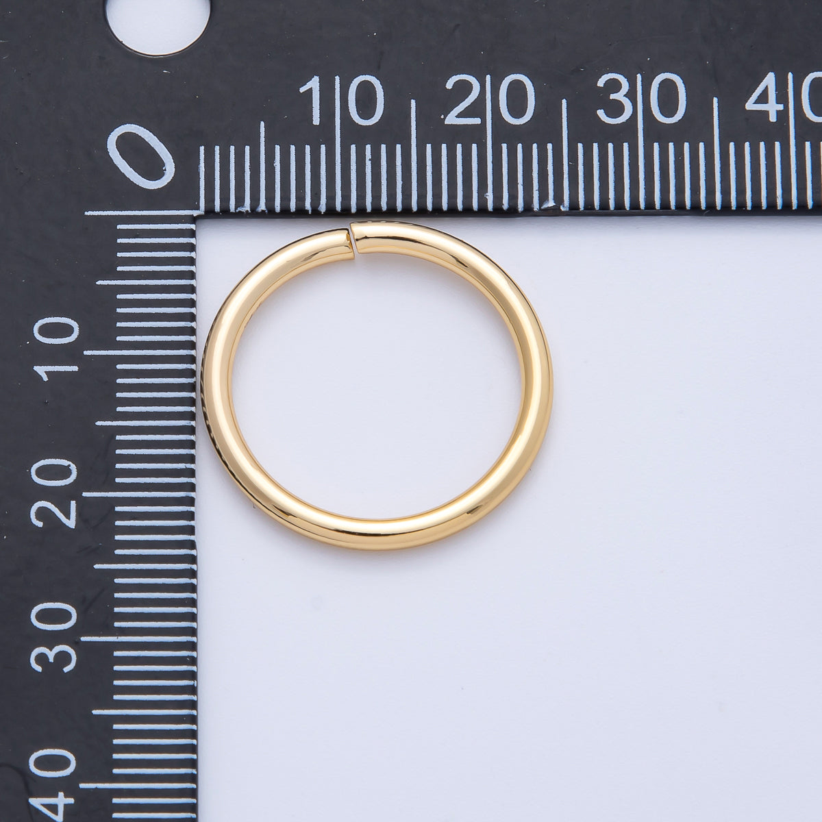 18K Gold Filled 22mm, 23mm, 24mm Open Round Jump Ring Finding | Z1606 - Z1608