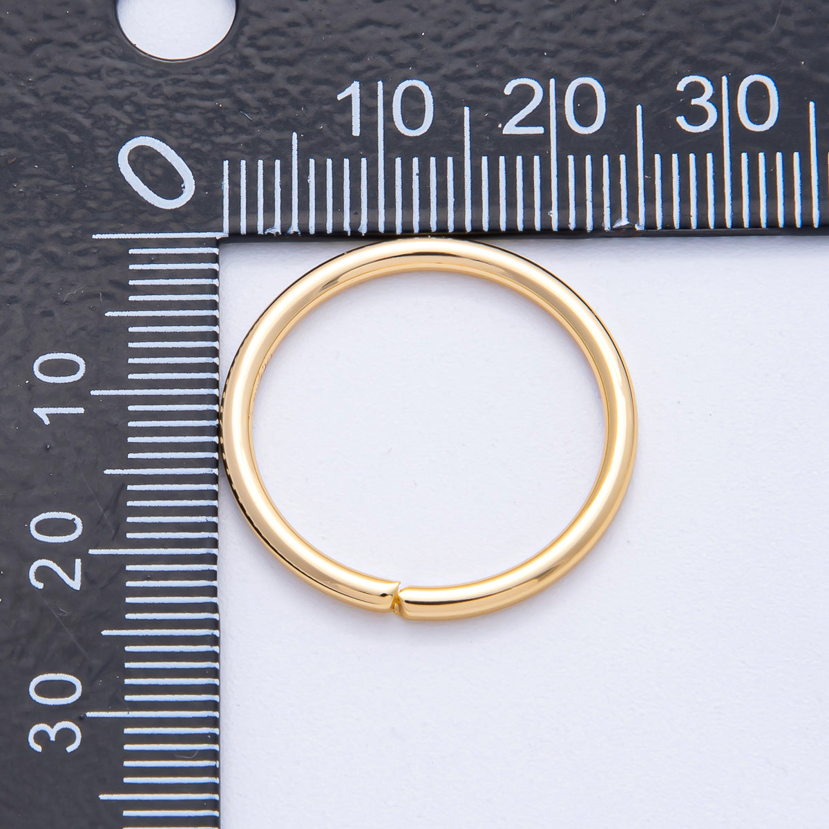 18K Gold Filled 22mm, 23mm, 24mm Open Round Jump Ring Finding | Z1606 - Z1608